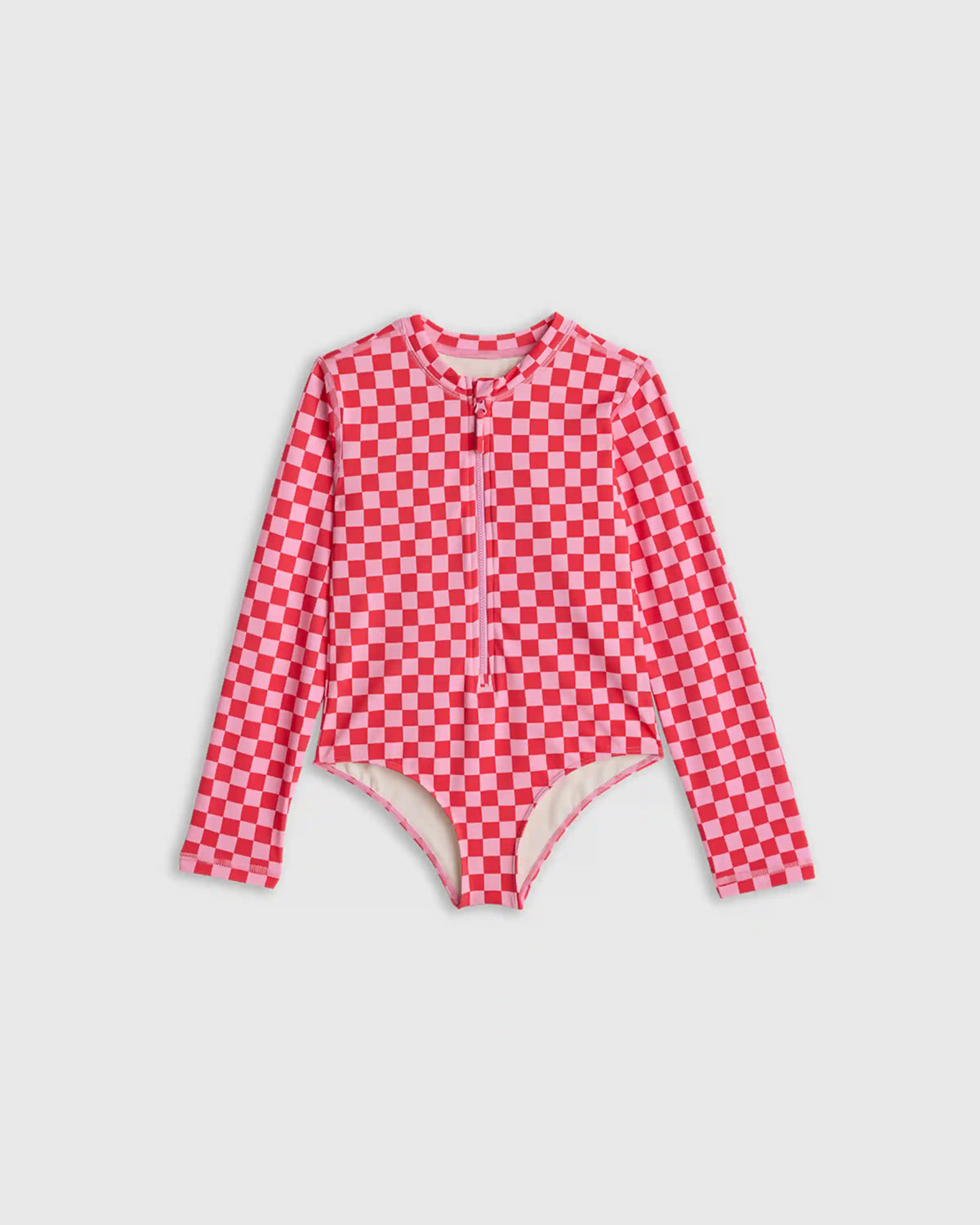 Long Sleeve Zip-Up Swimsuit