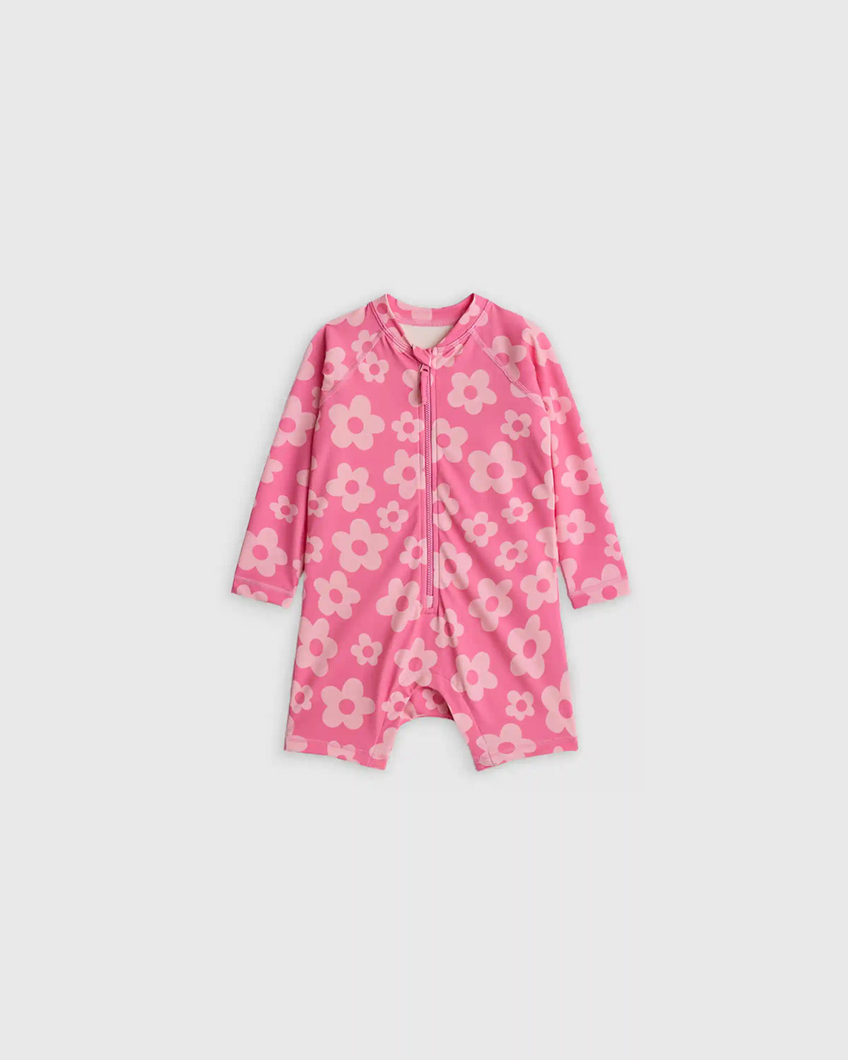 Long Sleeve Zip-Up Rash Guard One-Piece