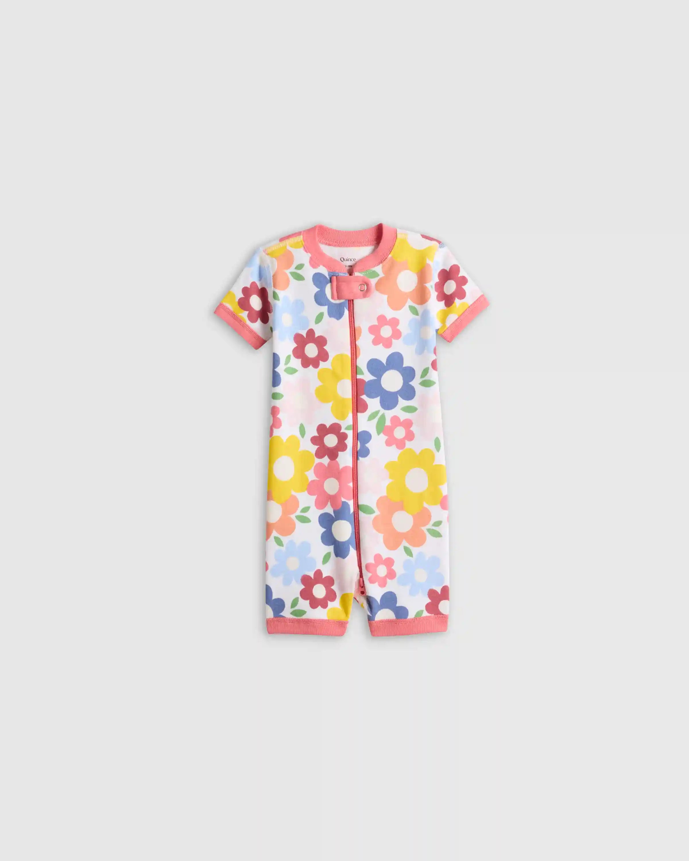 100% Organic Cotton Shortie Onesie Pajama