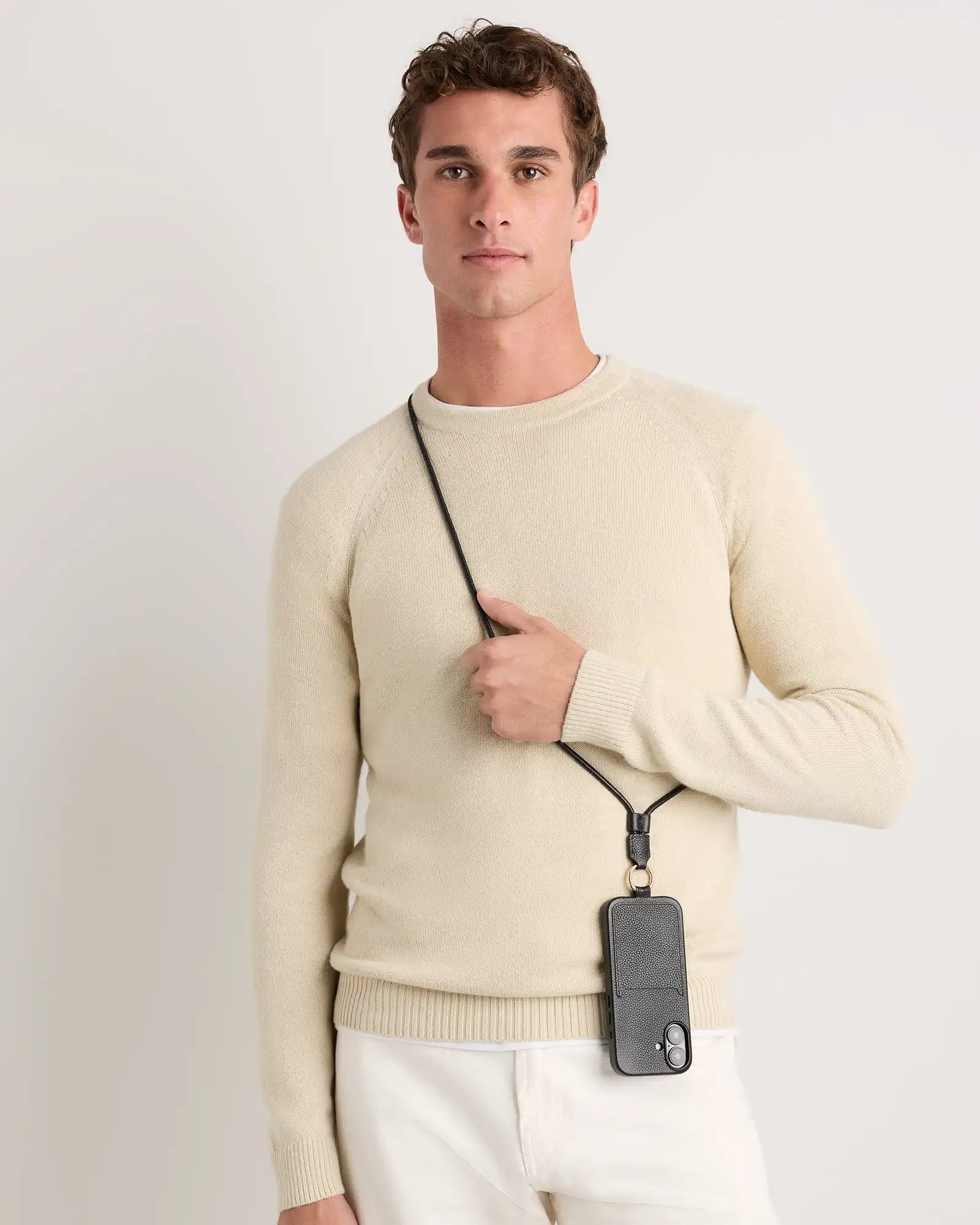 Italian Leather Phone Crossbody Case