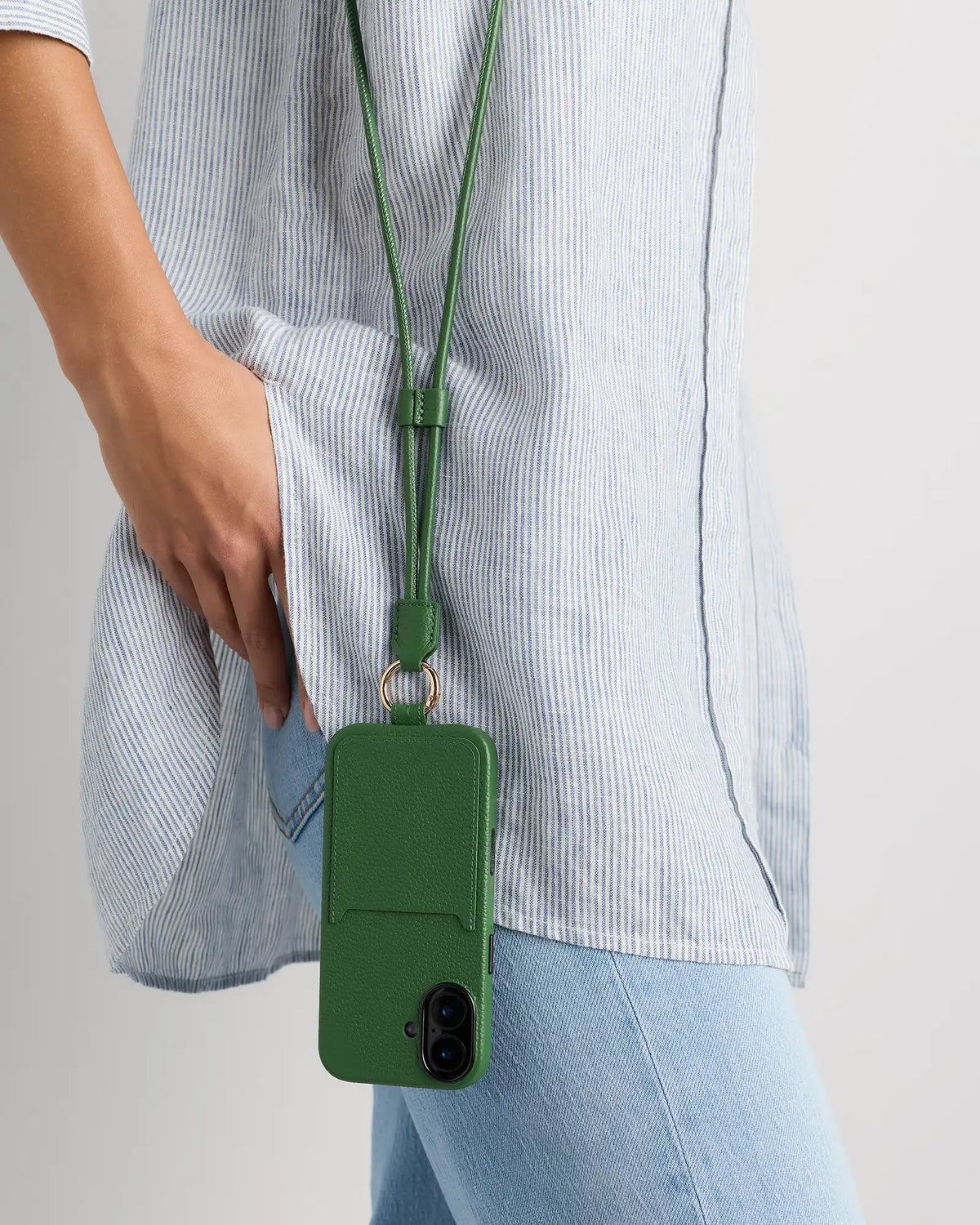 Italian Leather Phone Crossbody Case