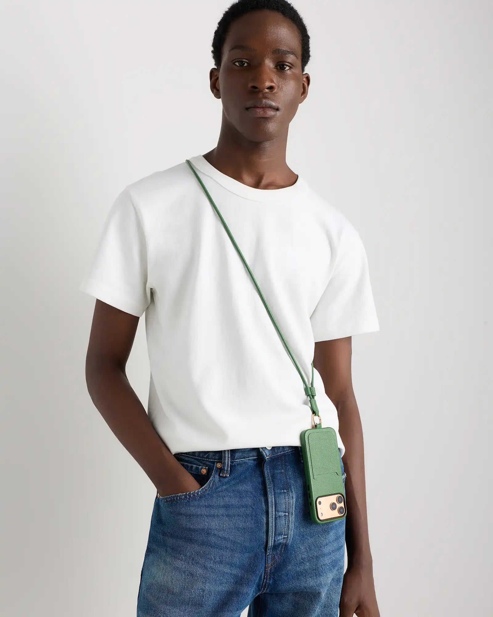 Italian Leather Phone Crossbody Case