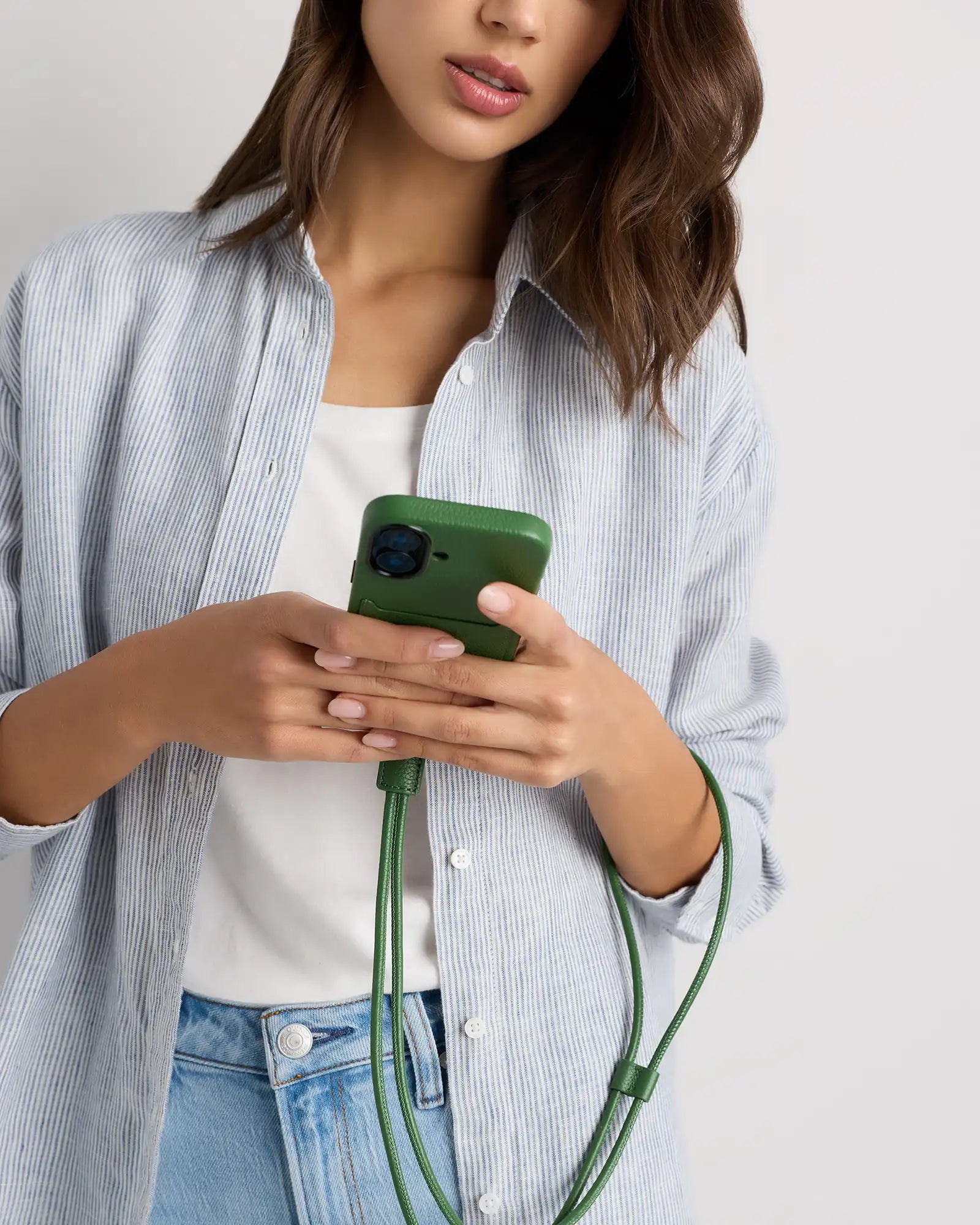 Italian Leather Phone Crossbody Case