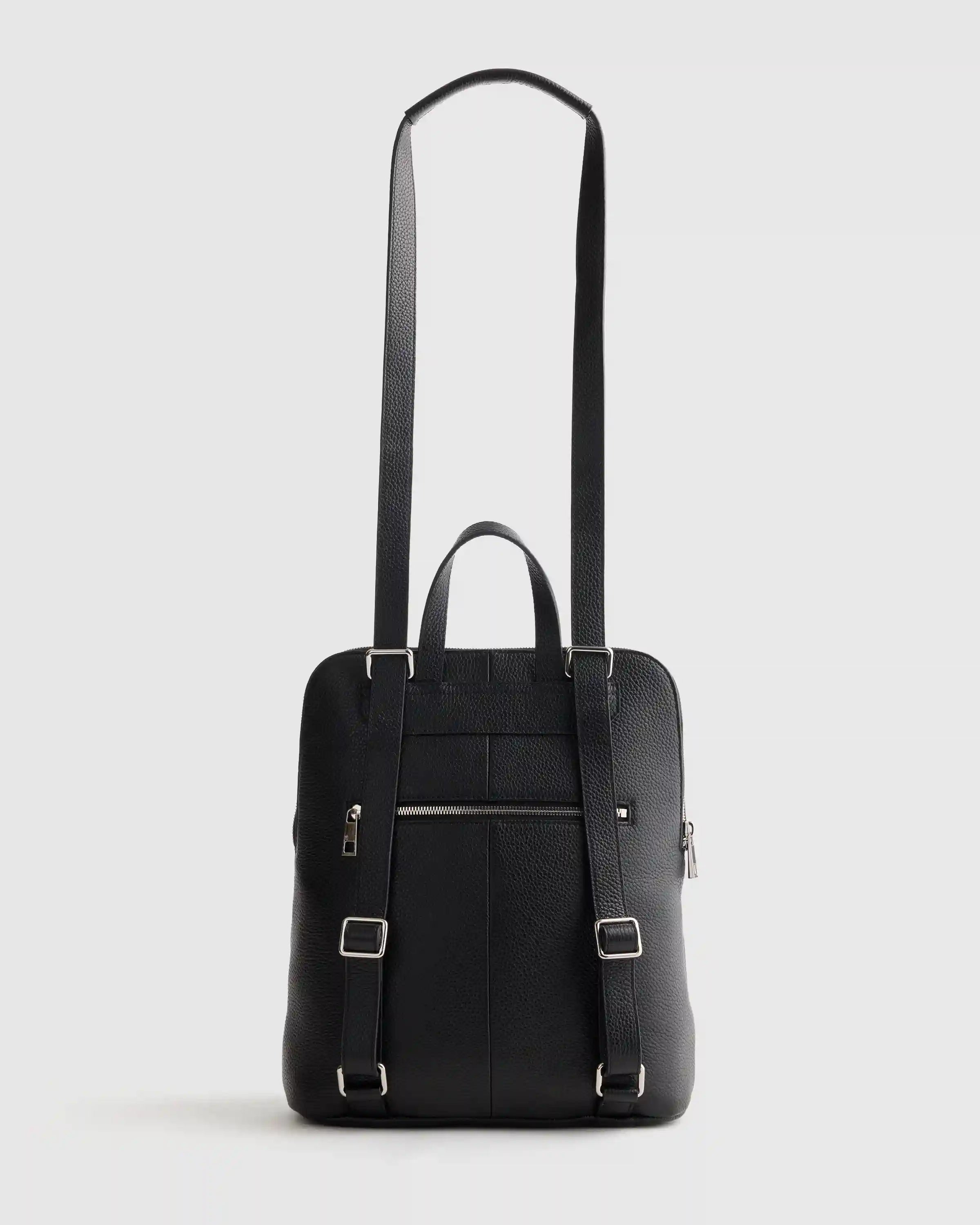 Italian Leather Convertible Backpack