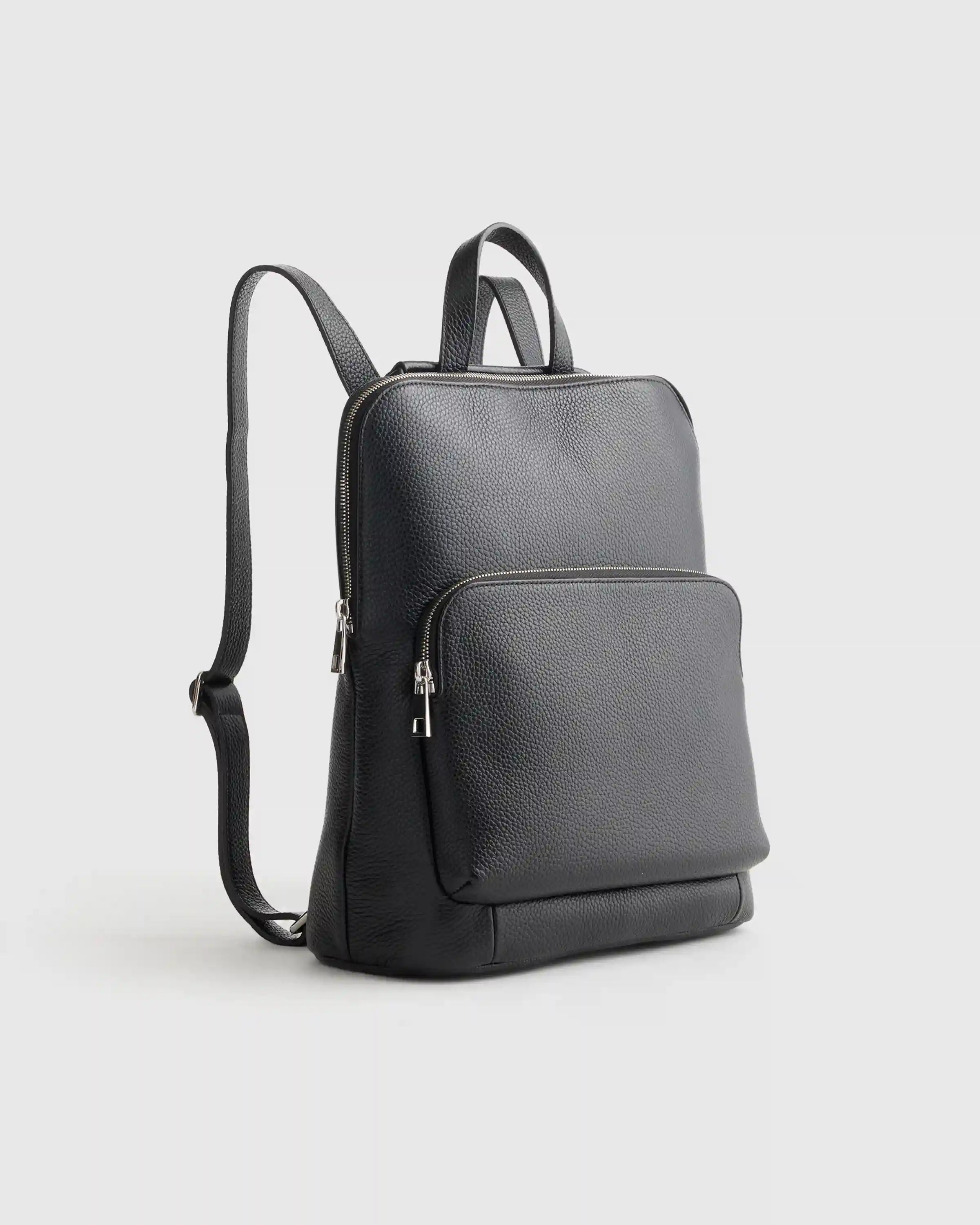 Italian Leather Convertible Backpack