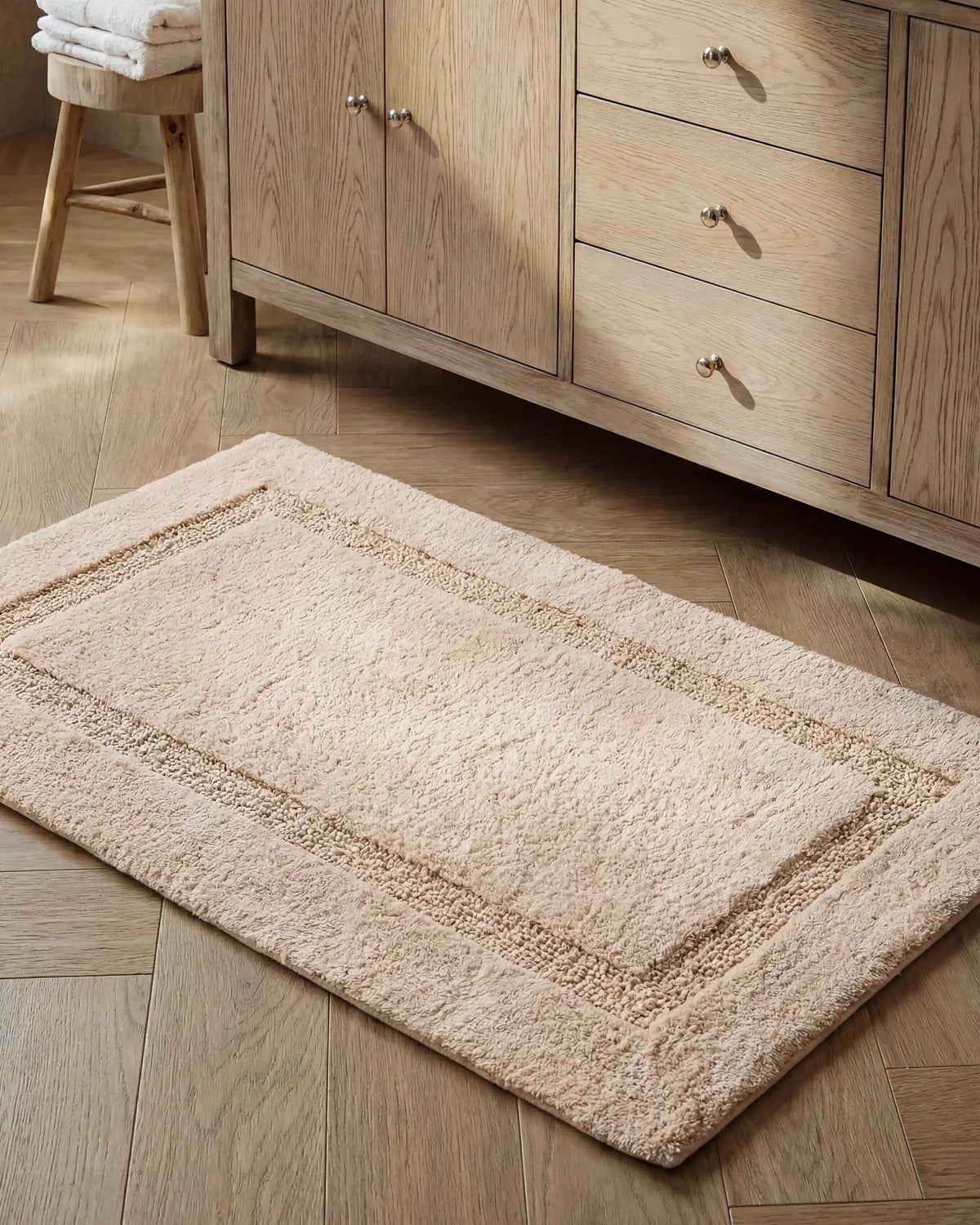 Turkish Cotton Non-Slip Bath Rug