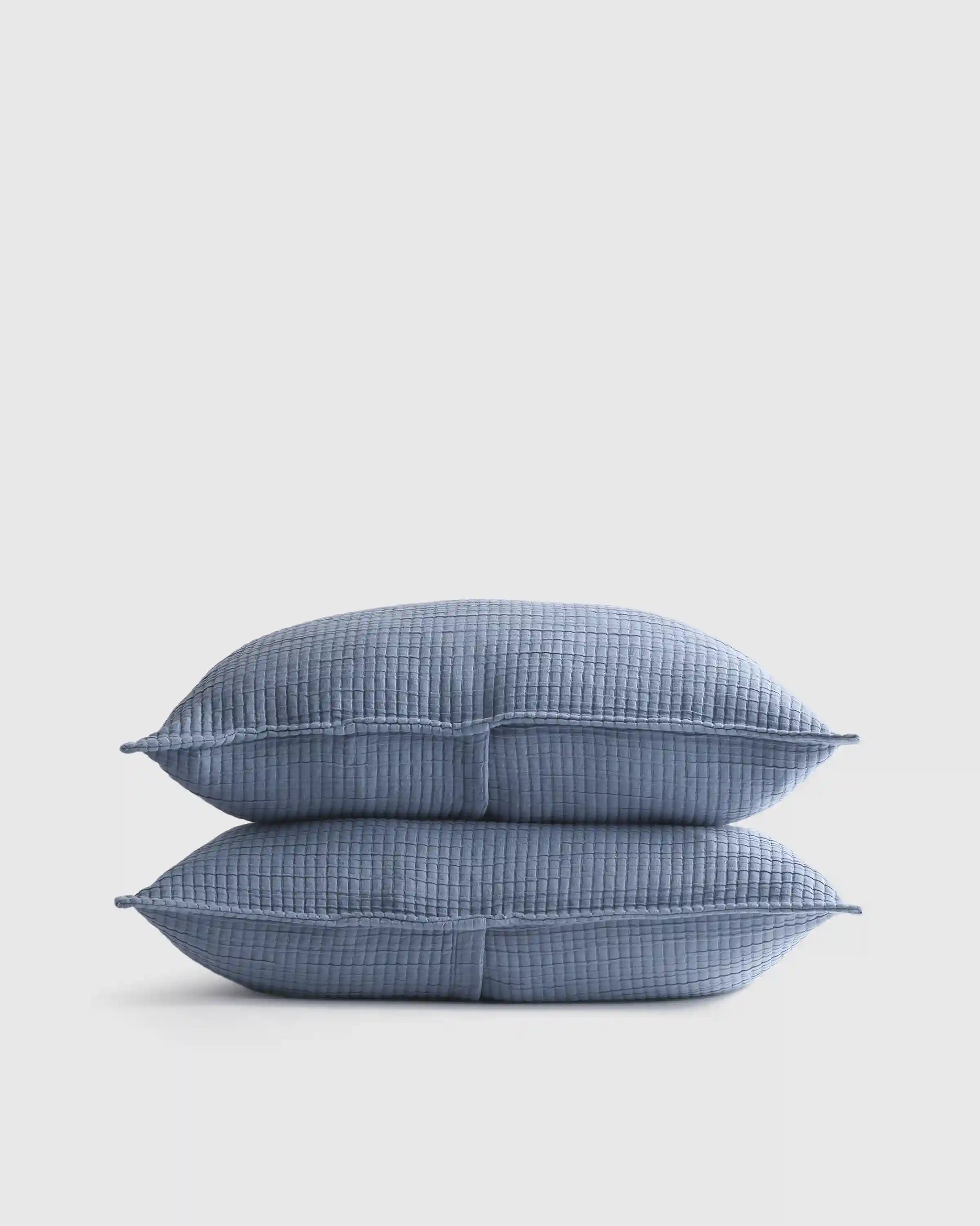 Organic Ribbed Cotton Shams