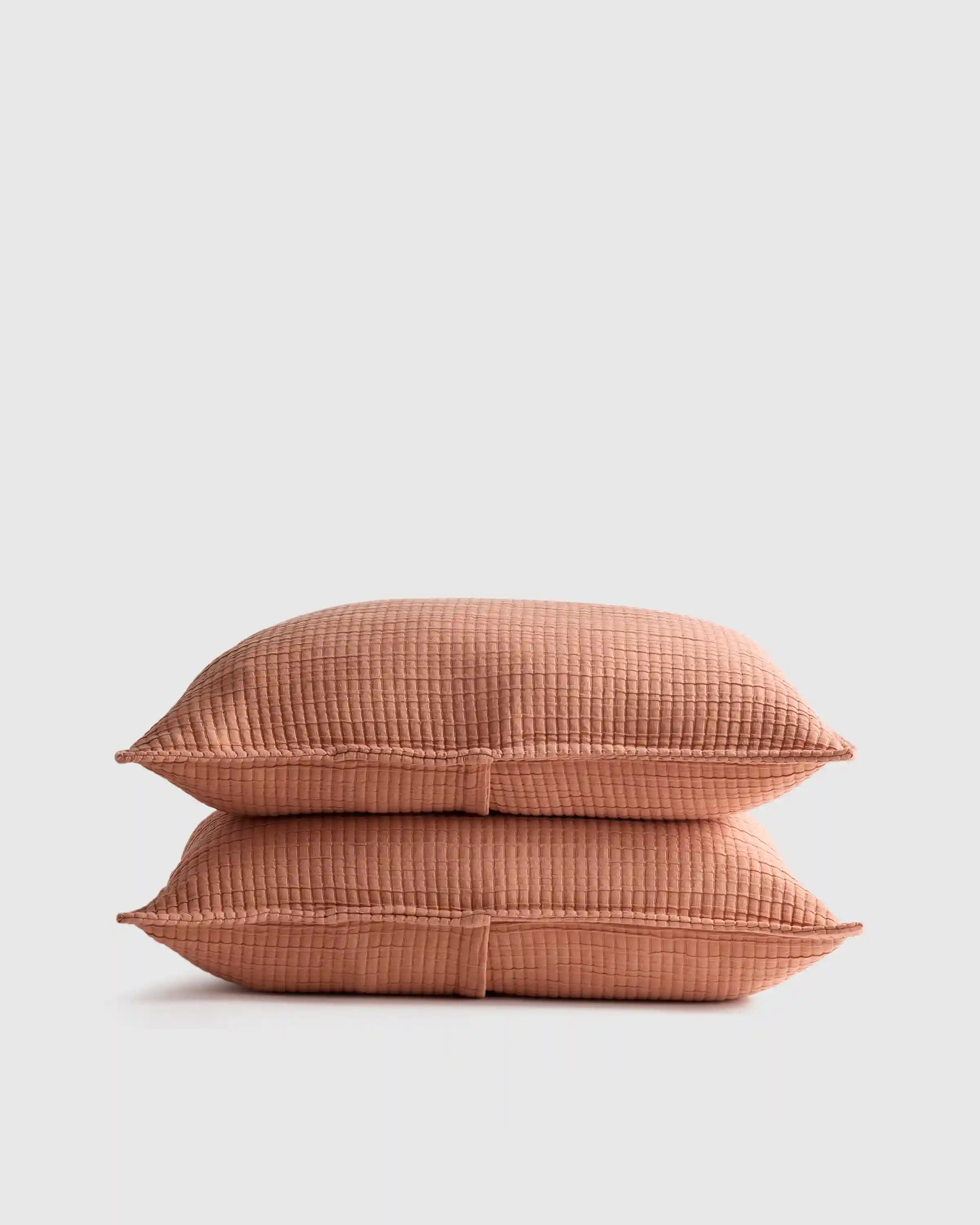 Organic Ribbed Cotton Shams