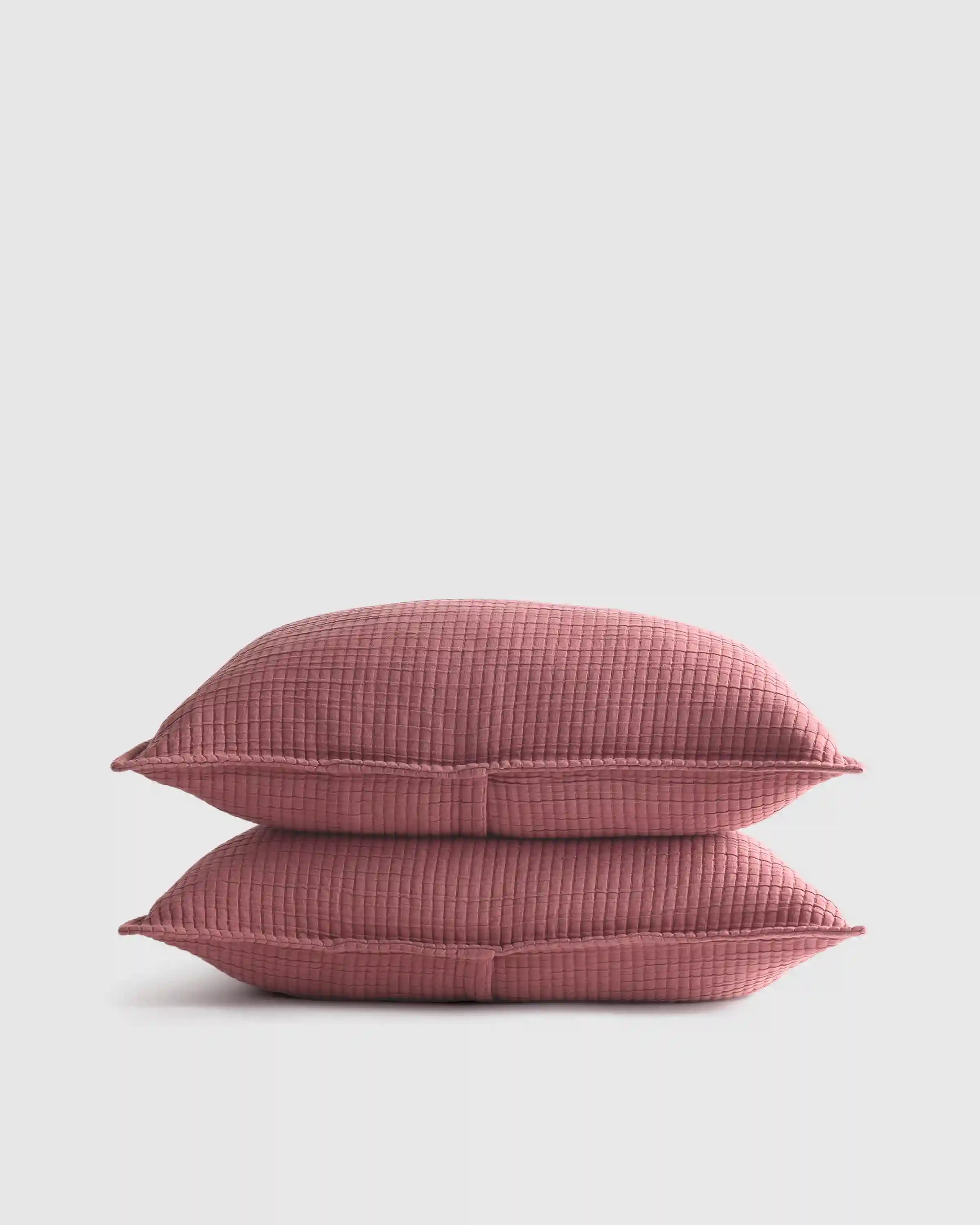 Organic Ribbed Cotton Shams