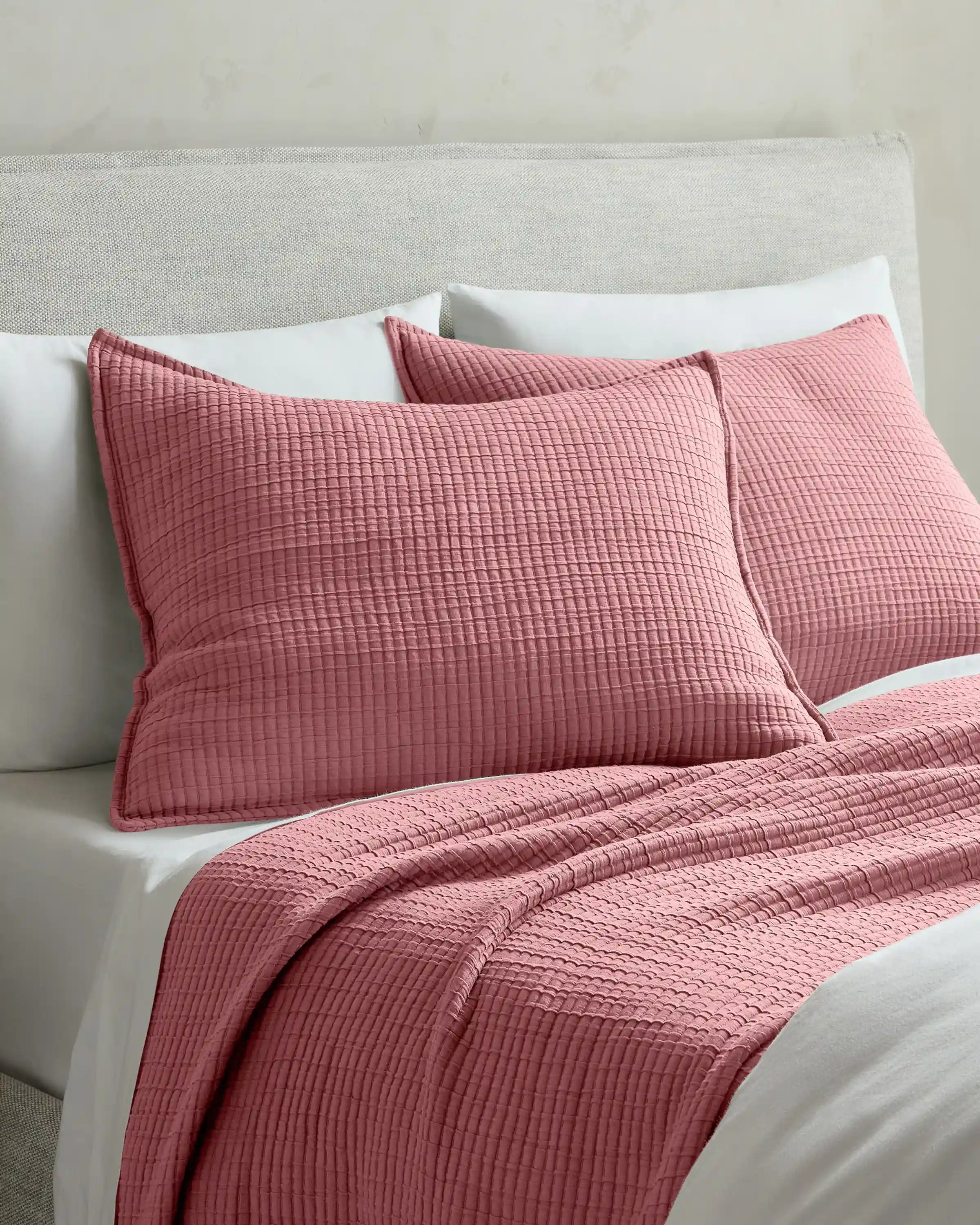 Organic Ribbed Cotton Shams