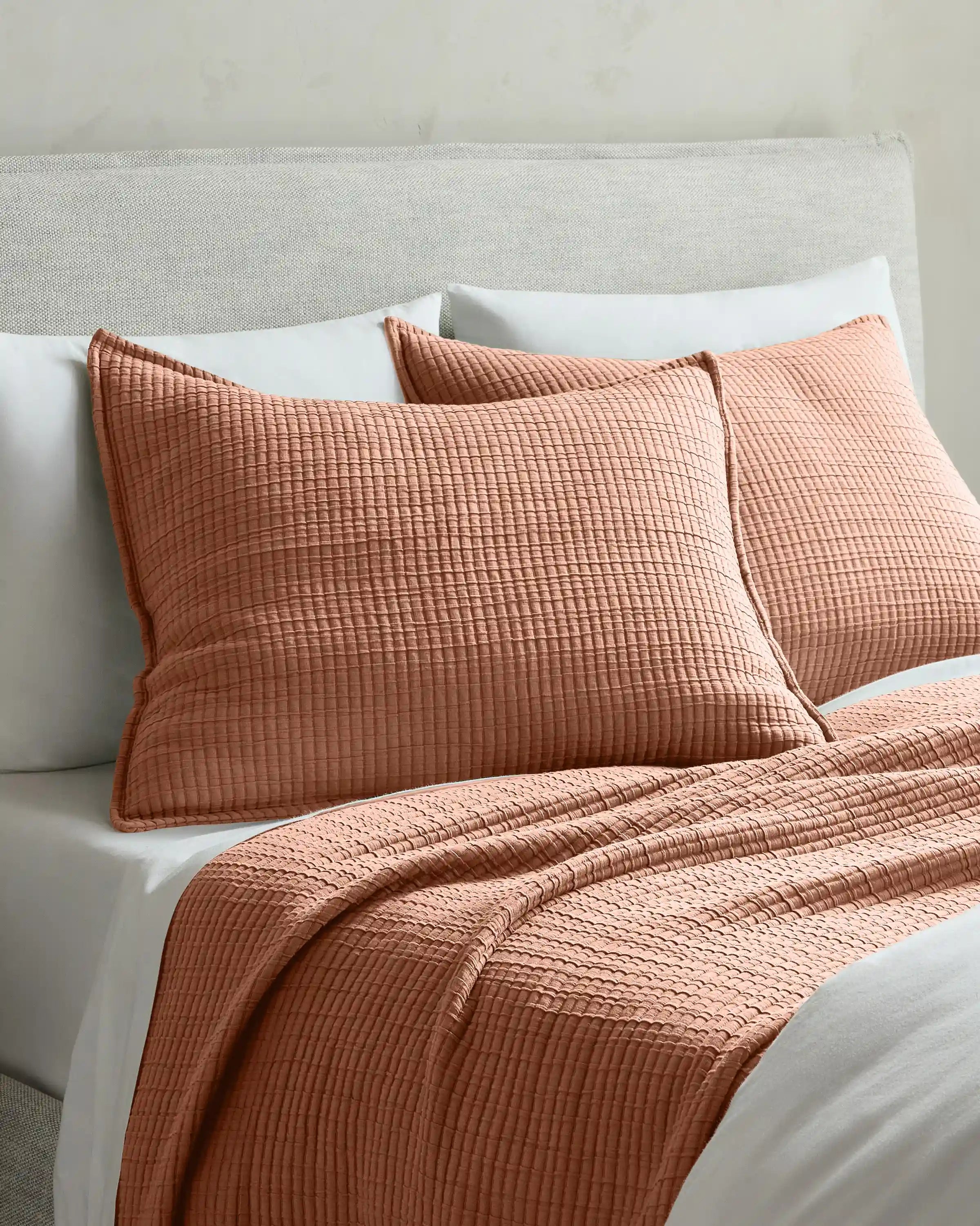 Organic Ribbed Cotton Shams