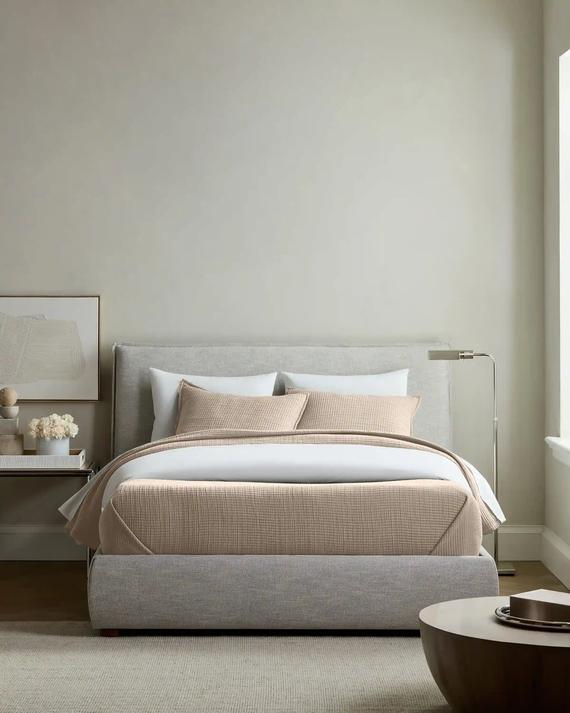 Organic Ribbed Cotton Coverlet Set