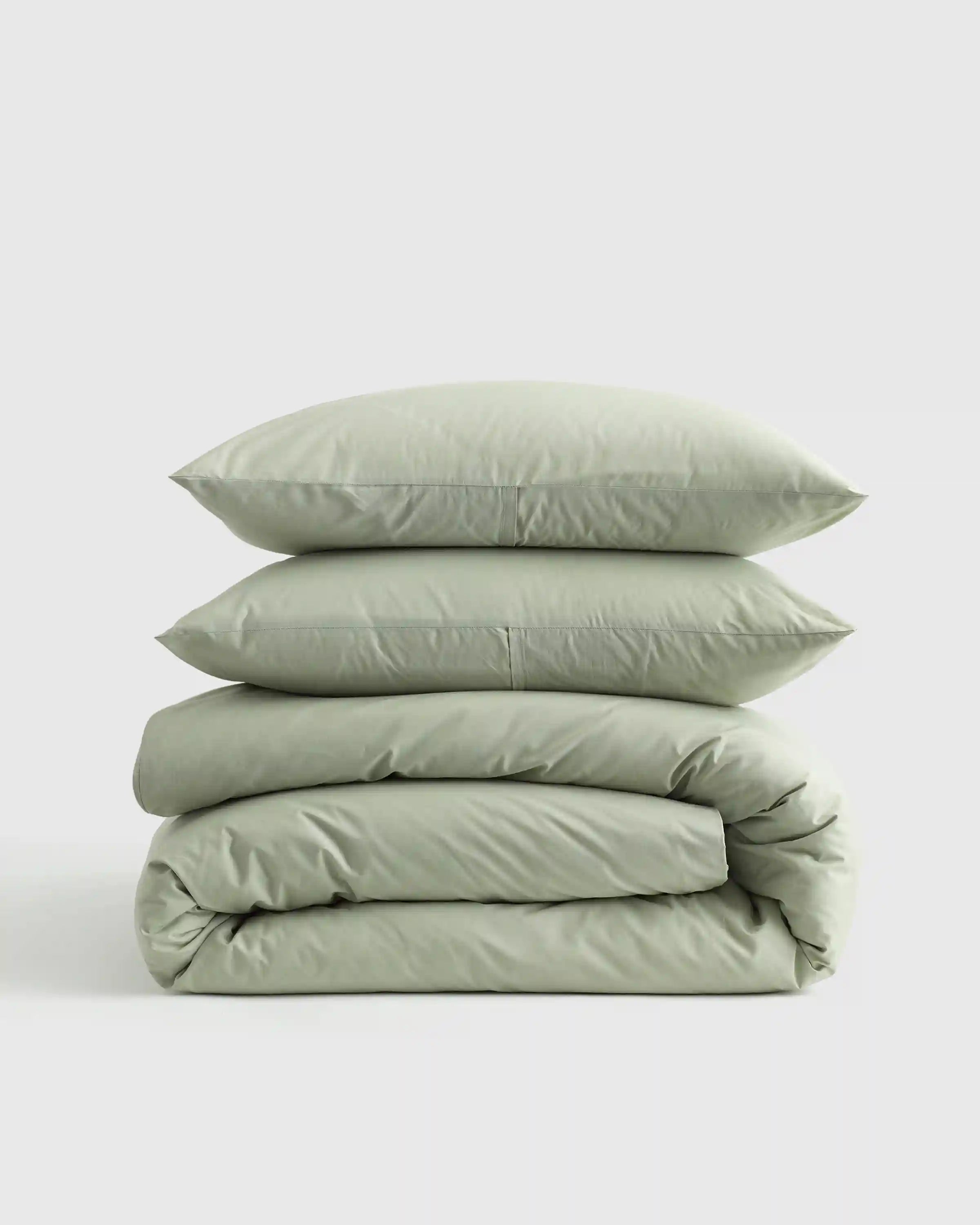 Organic Crisp Percale Duvet Cover Set
