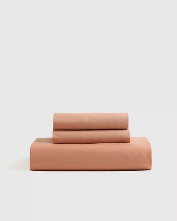 Organic Crisp Percale Fitted Sheet Set