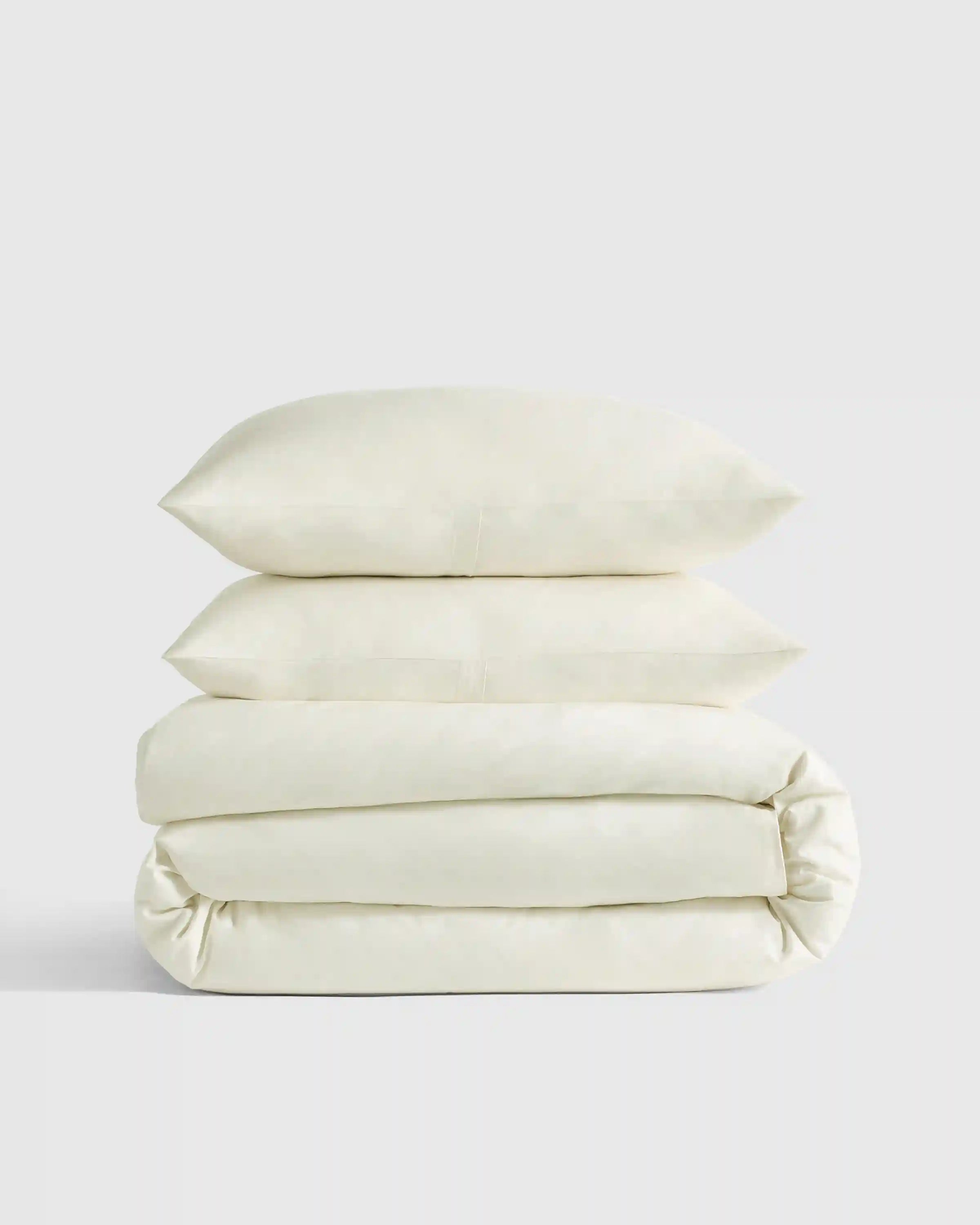 Organic Crisp Percale Duvet Cover Set
