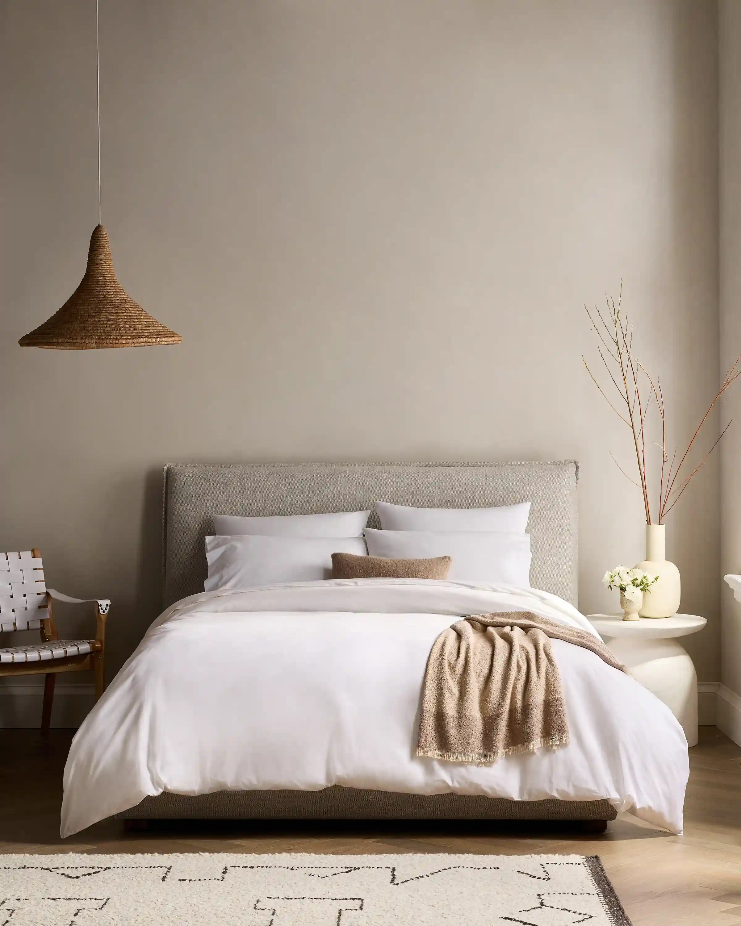 Organic Crisp Percale Duvet Cover Set