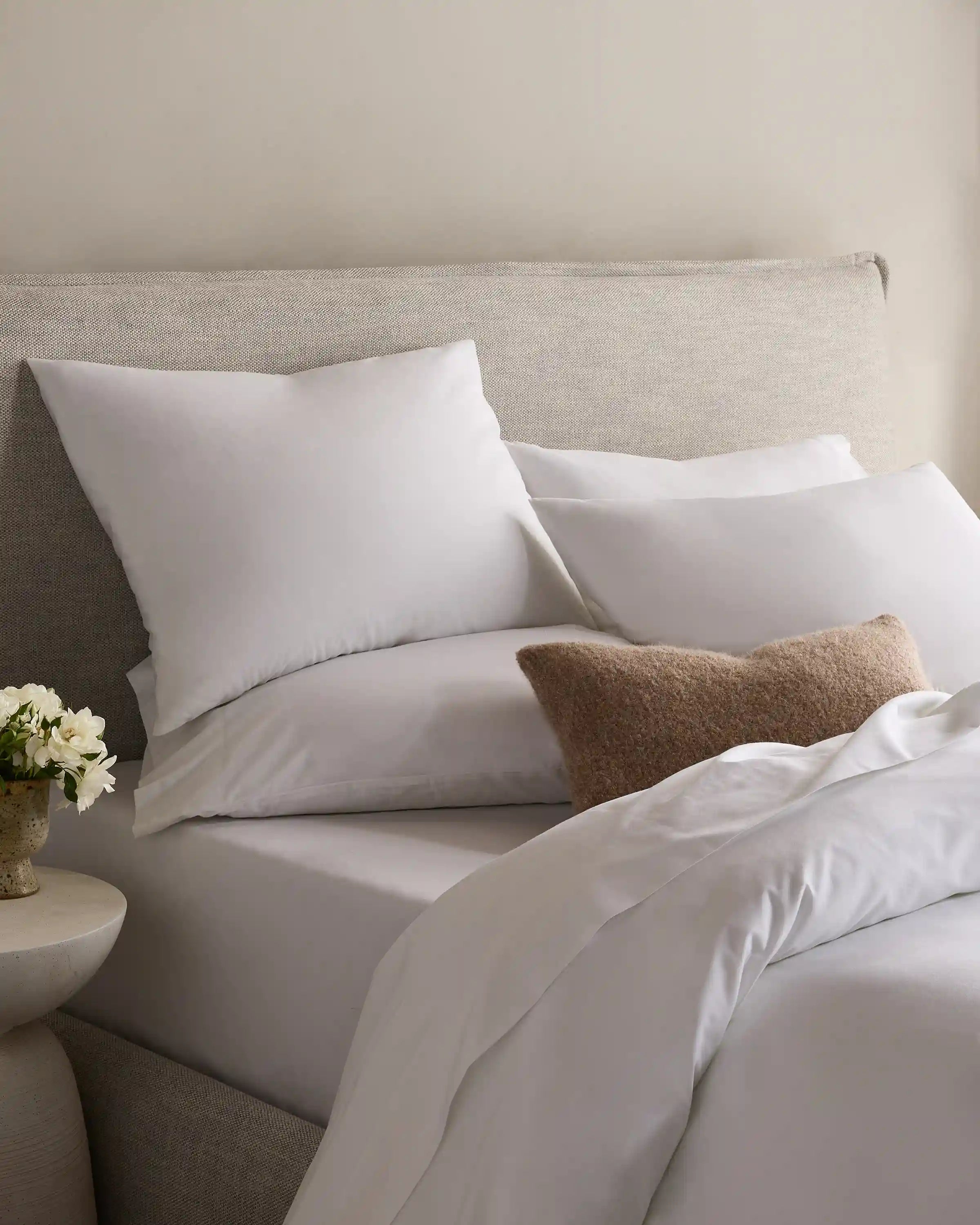 Organic Crisp Percale Duvet Cover Set