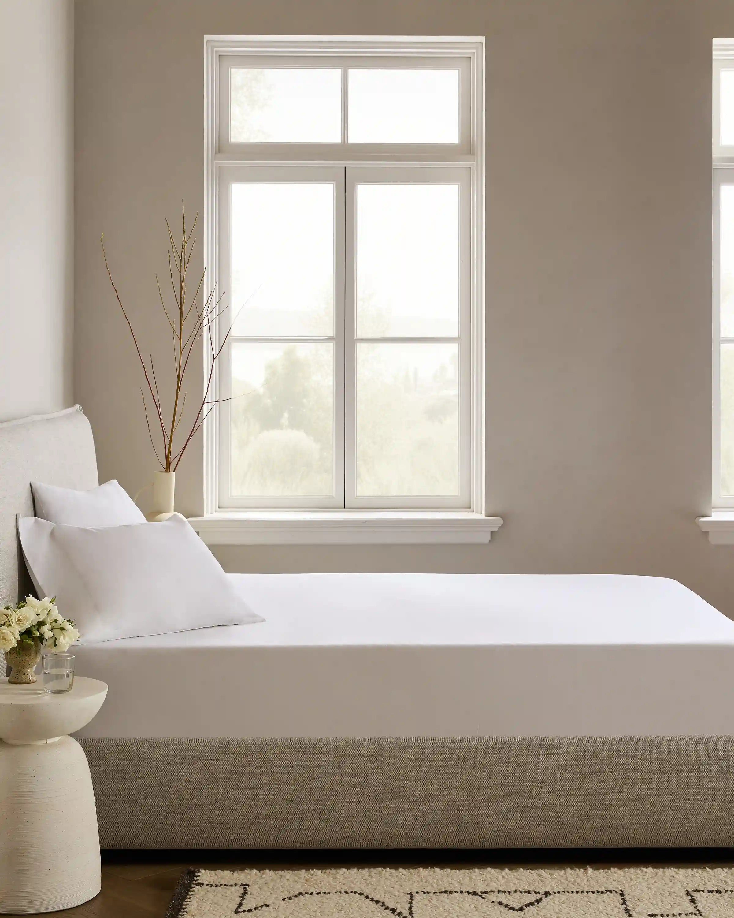 Organic Crisp Percale Fitted Sheet Set