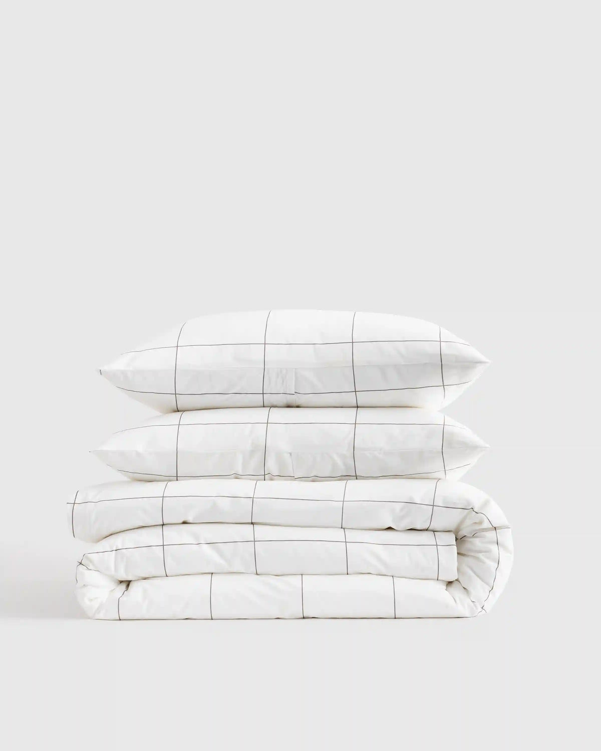 Organic Crisp Percale Duvet Cover Set