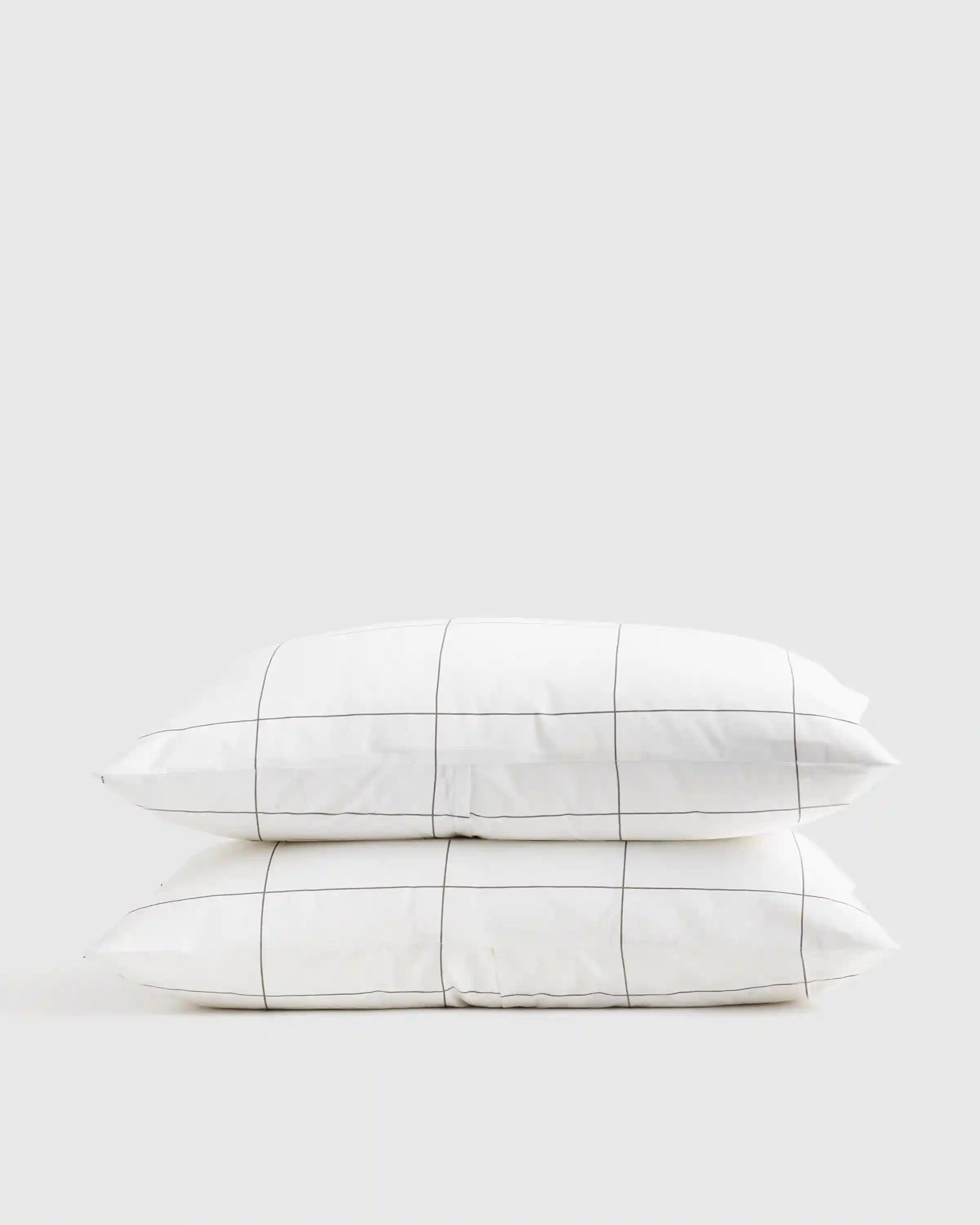 Organic Crisp Percale Sham Set