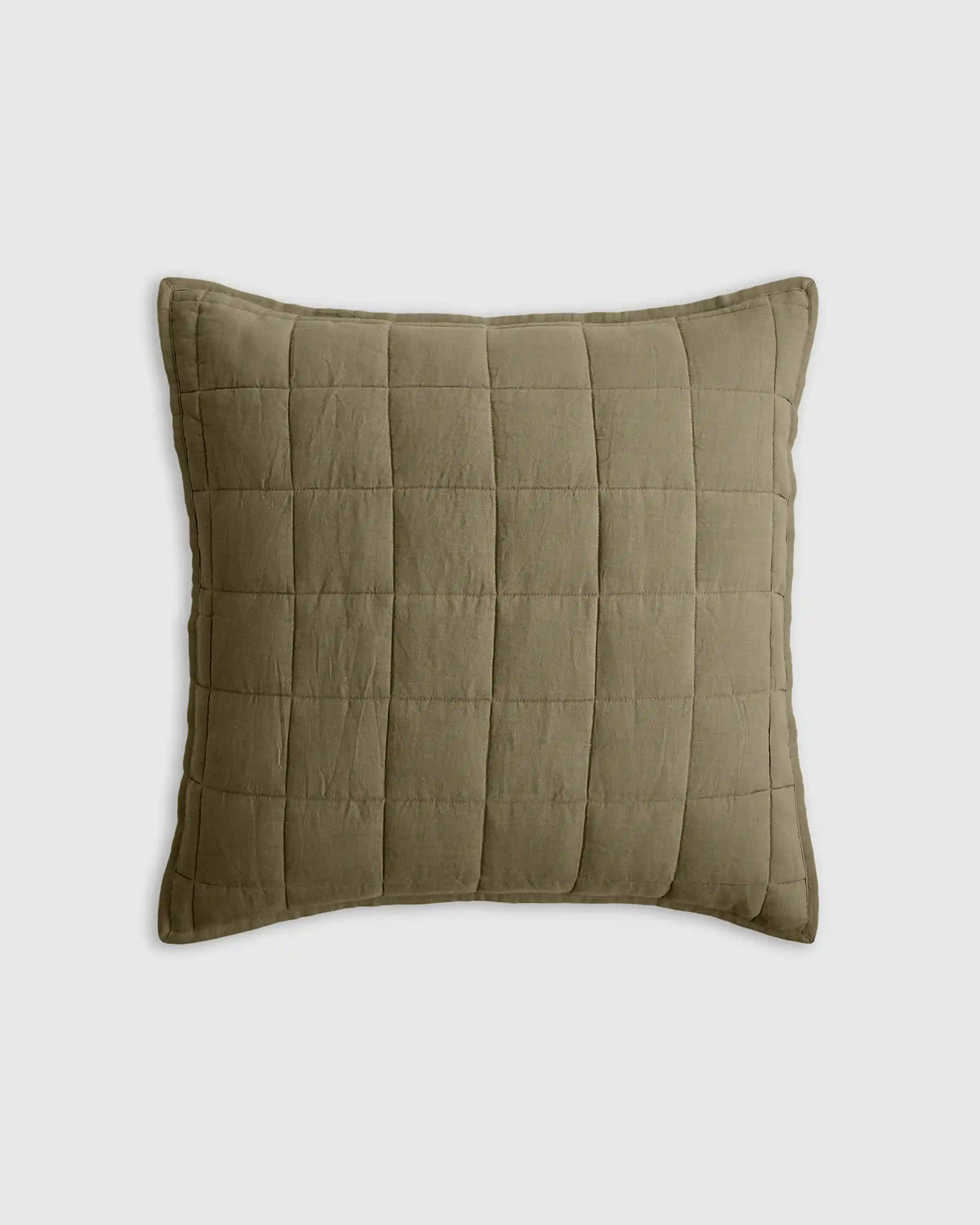 European Linen Box Quilted Euro Sham