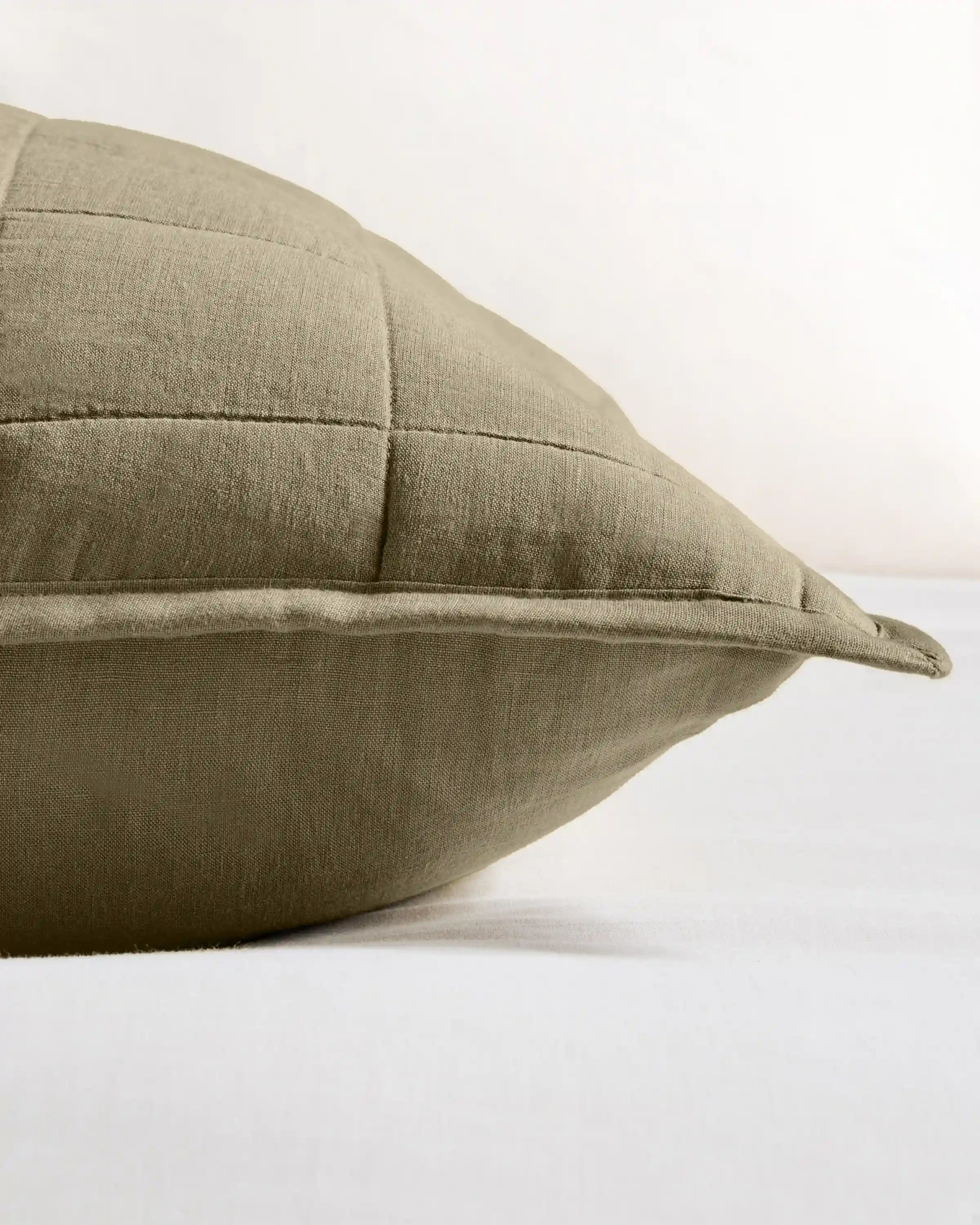 European Linen Box Quilted Euro Sham