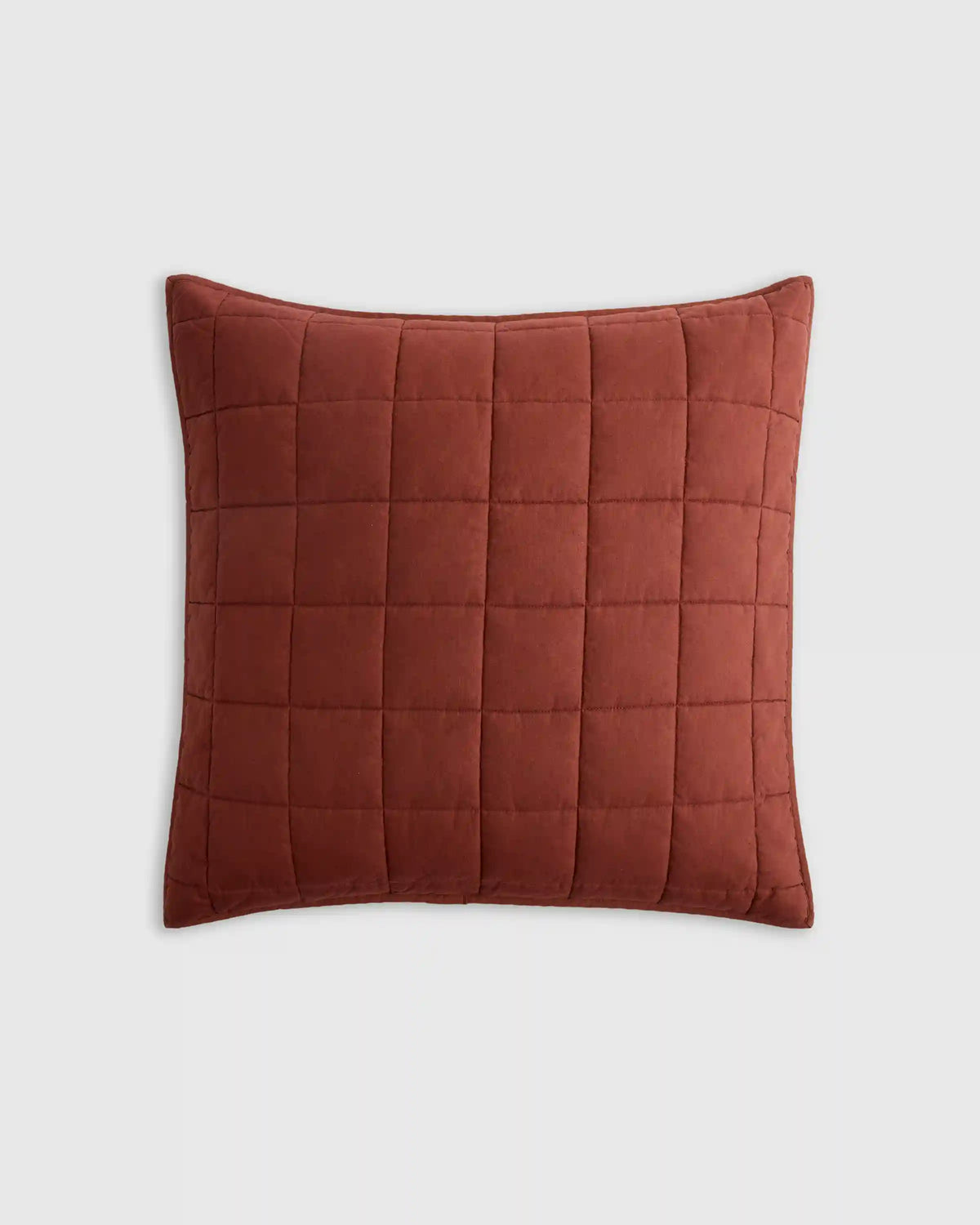 European Linen Box Quilted Euro Sham