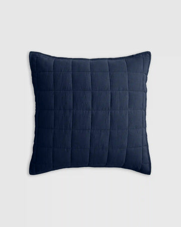 European Linen Box Quilted Euro Sham
