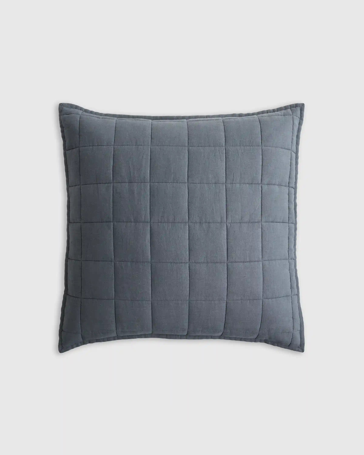 European Linen Box Quilted Euro Sham