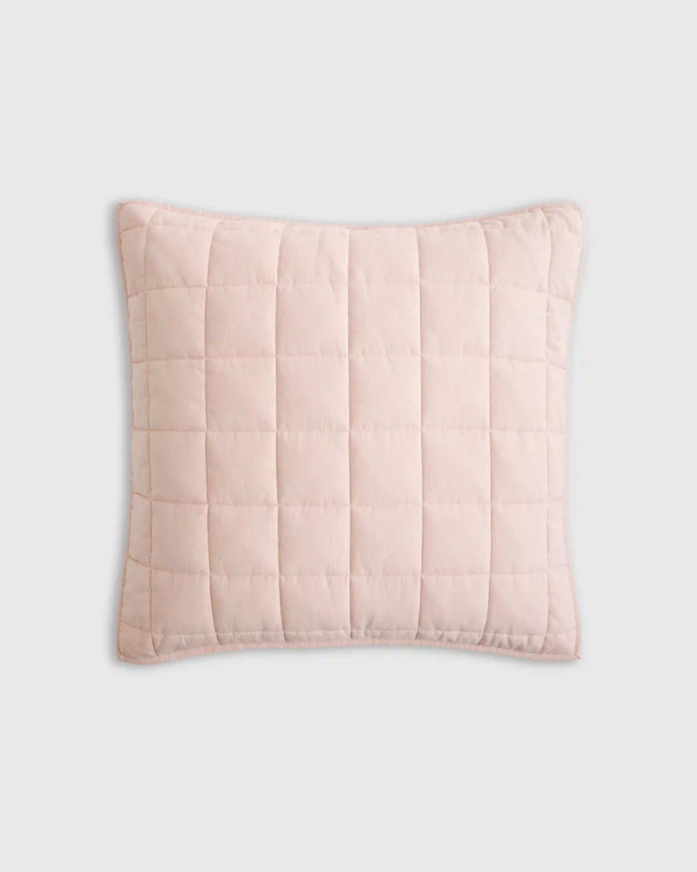European Linen Box Quilted Euro Sham