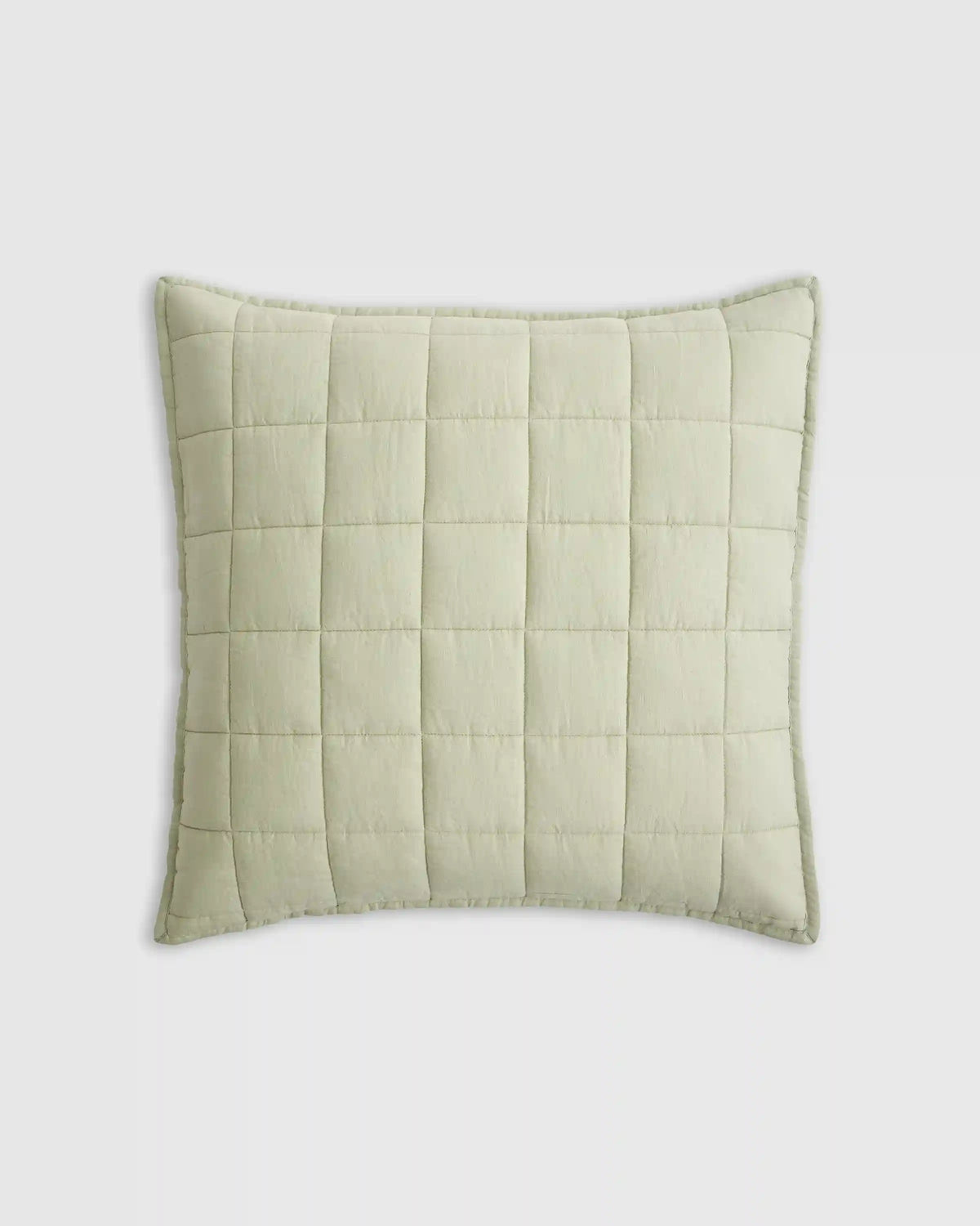 European Linen Box Quilted Euro Sham