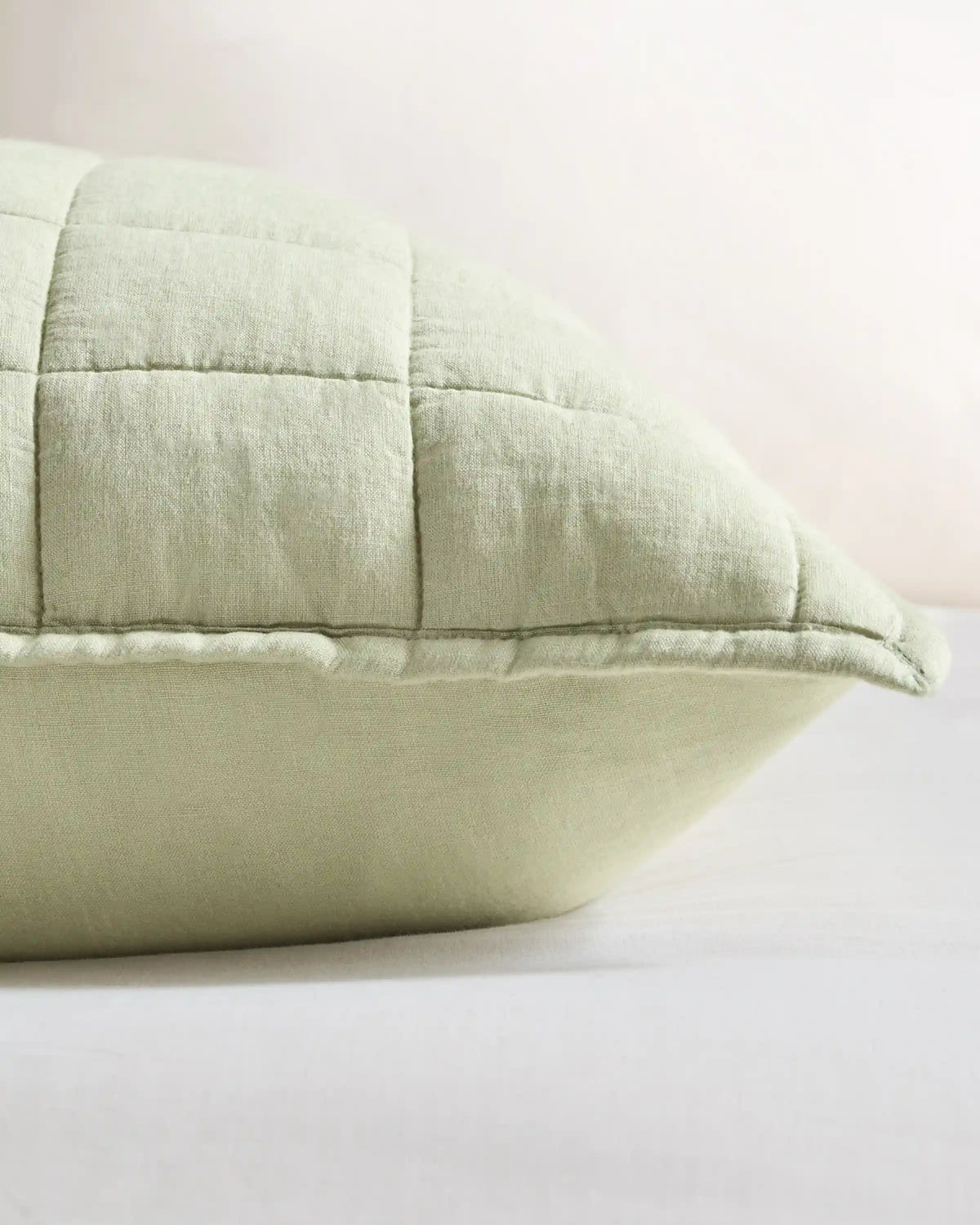 European Linen Box Quilted Euro Sham