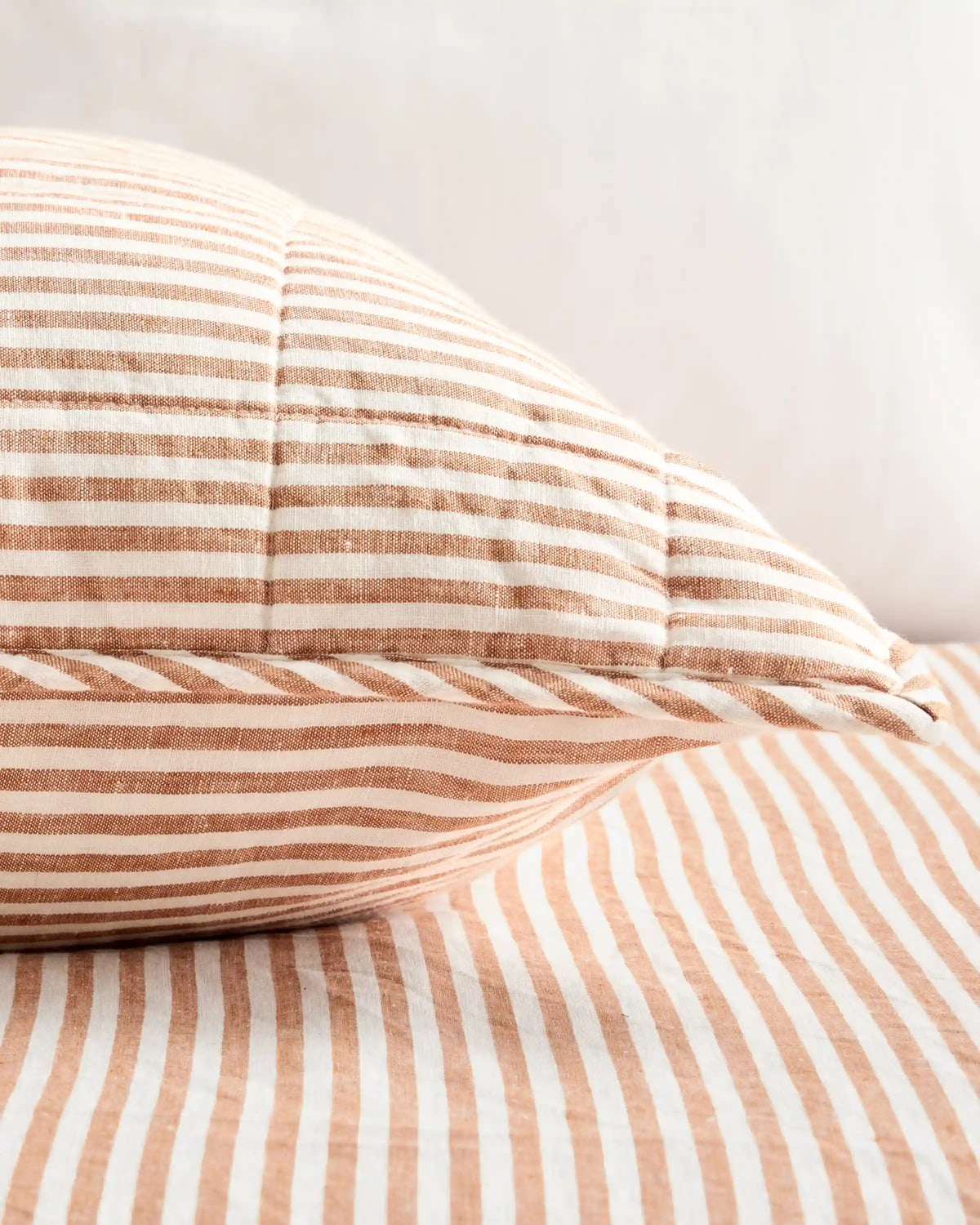 European Linen Box Quilted Euro Sham