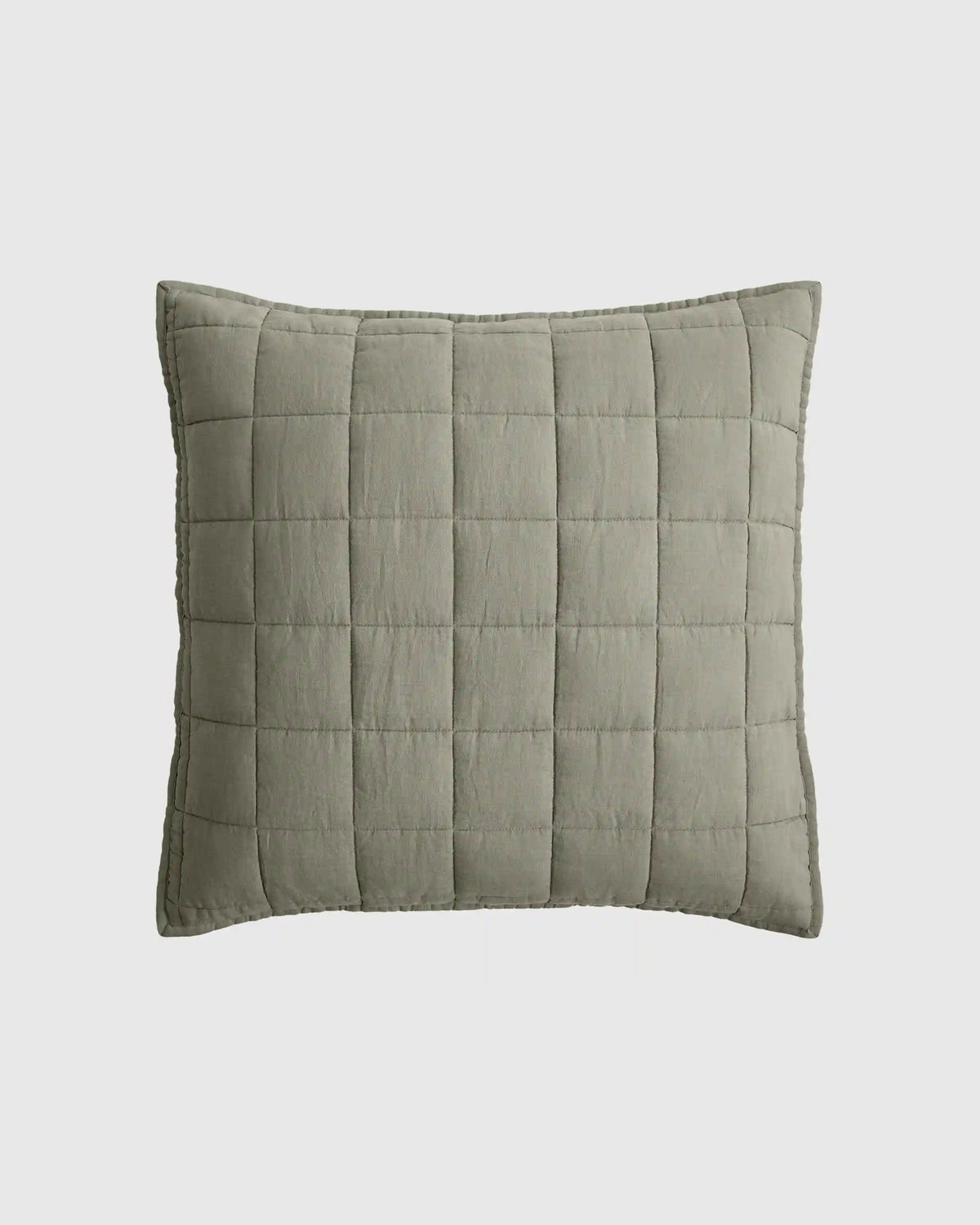 European Linen Box Quilted Euro Sham