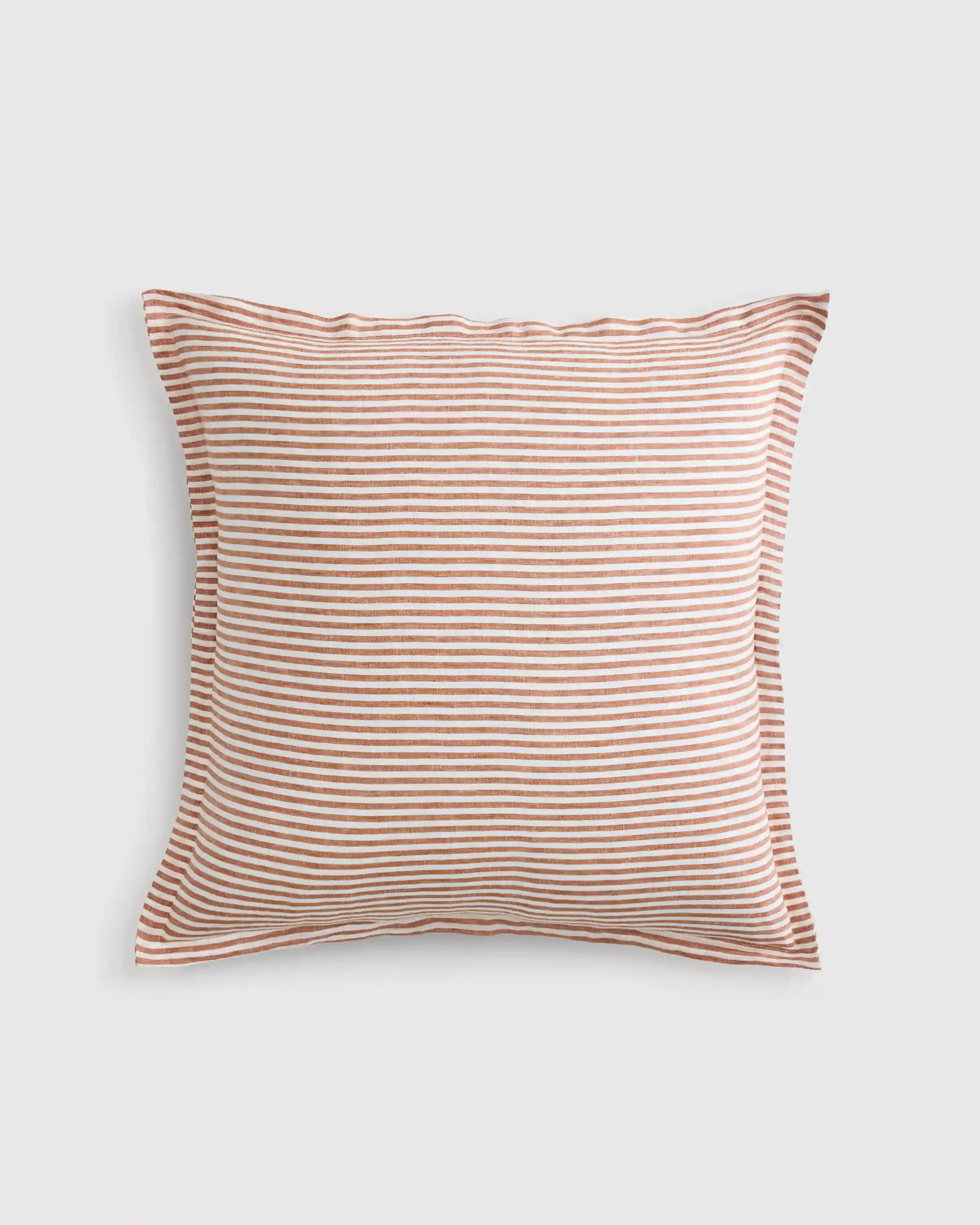 European Linen Stripe Euro Sham