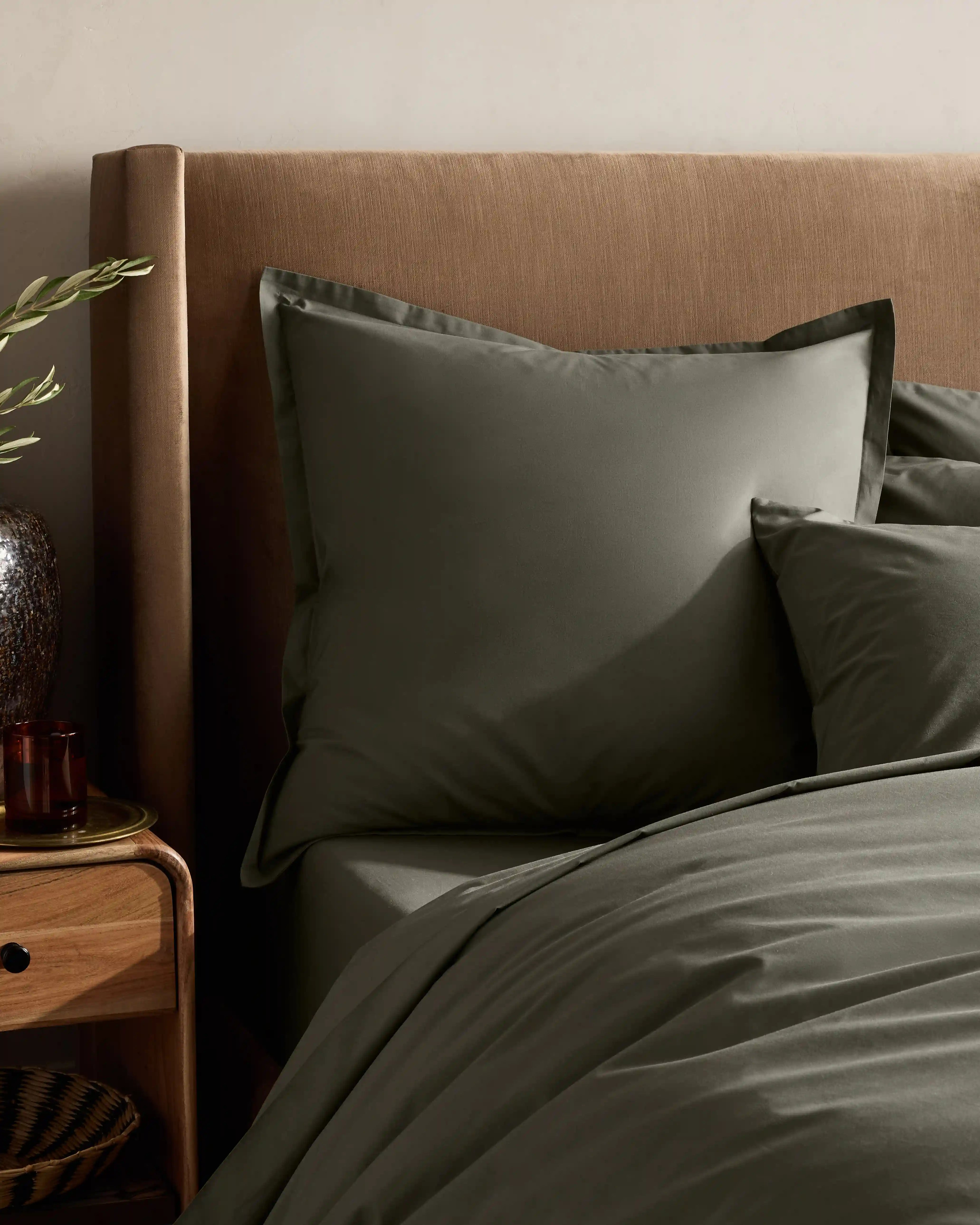 Organic Crisp Percale Euro Sham