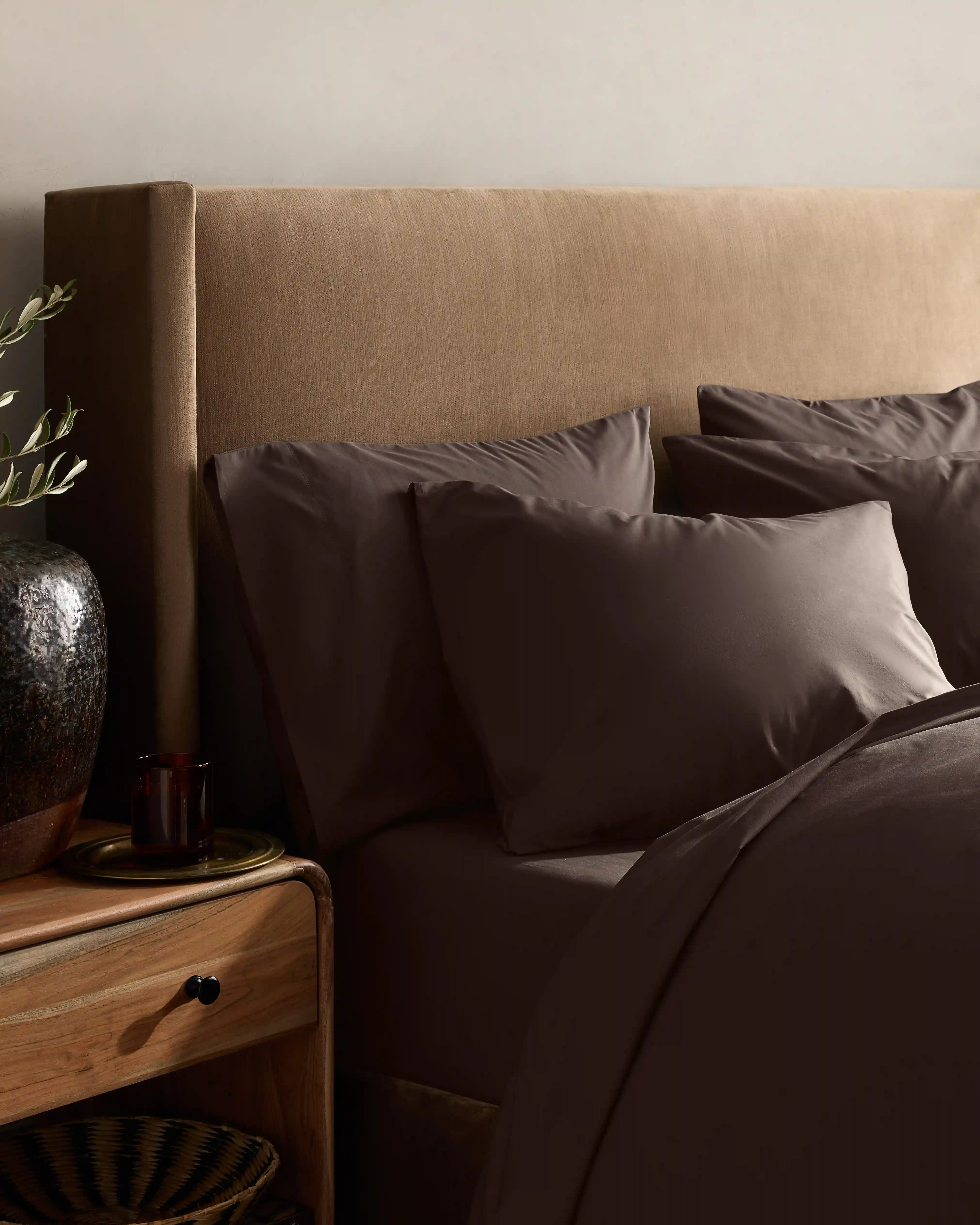Organic Crisp Percale Sham Set