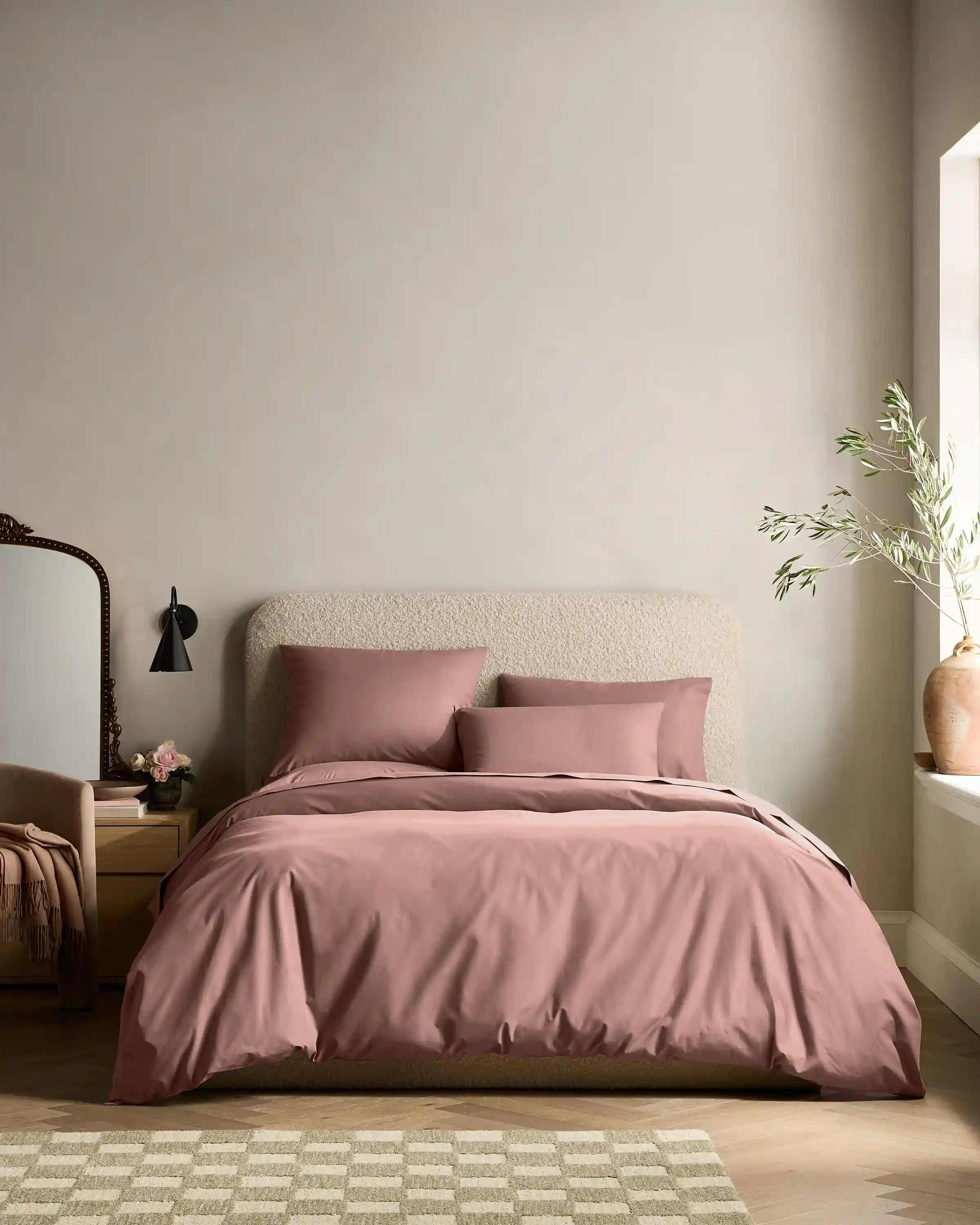 Organic Crisp Percale Duvet Cover Set