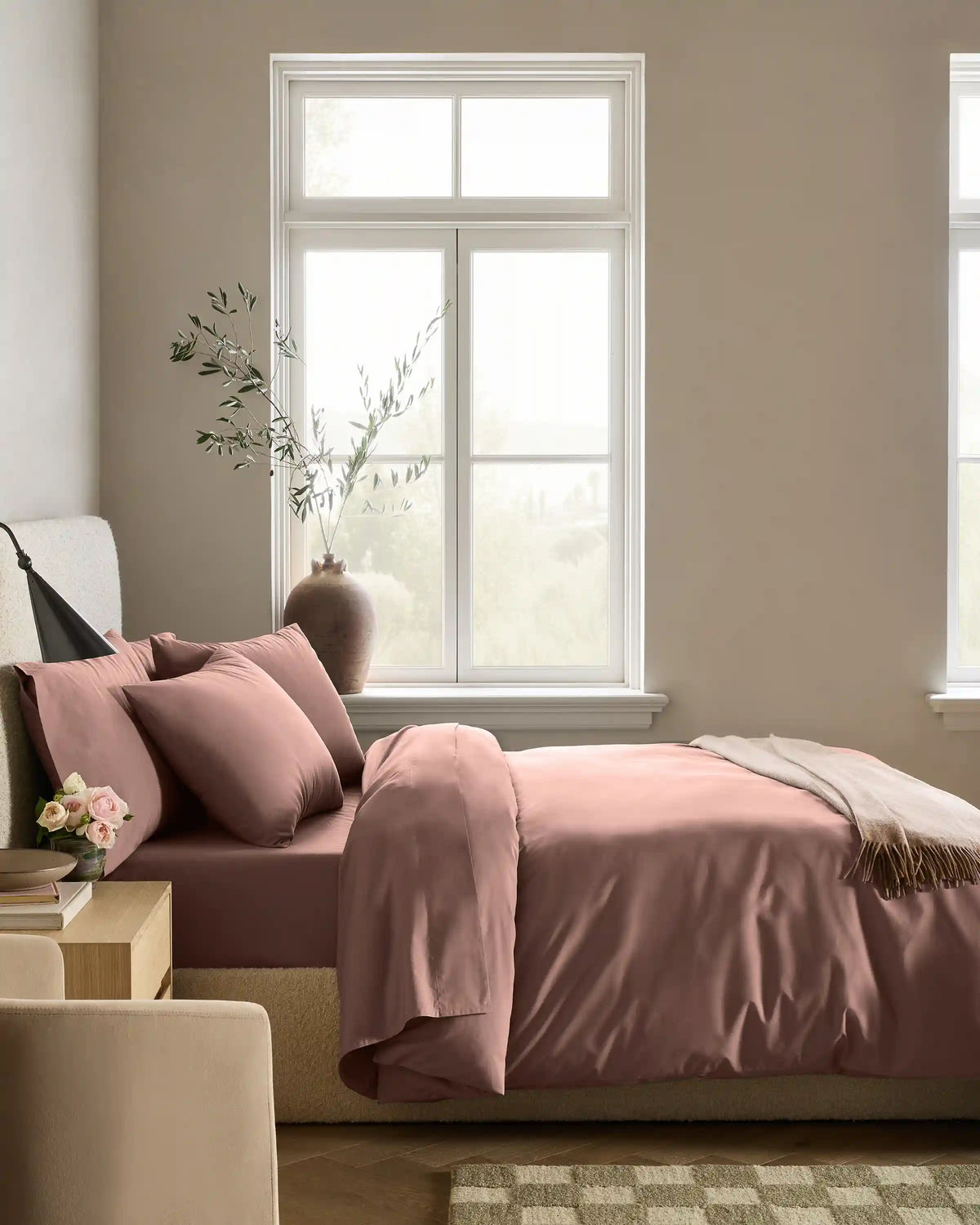 Organic Crisp Percale Duvet Cover Set