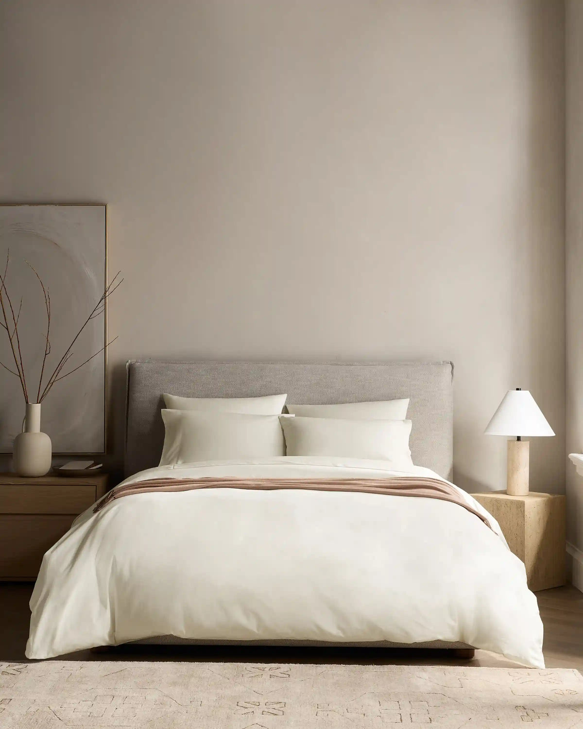 Organic Crisp Percale Duvet Cover Set
