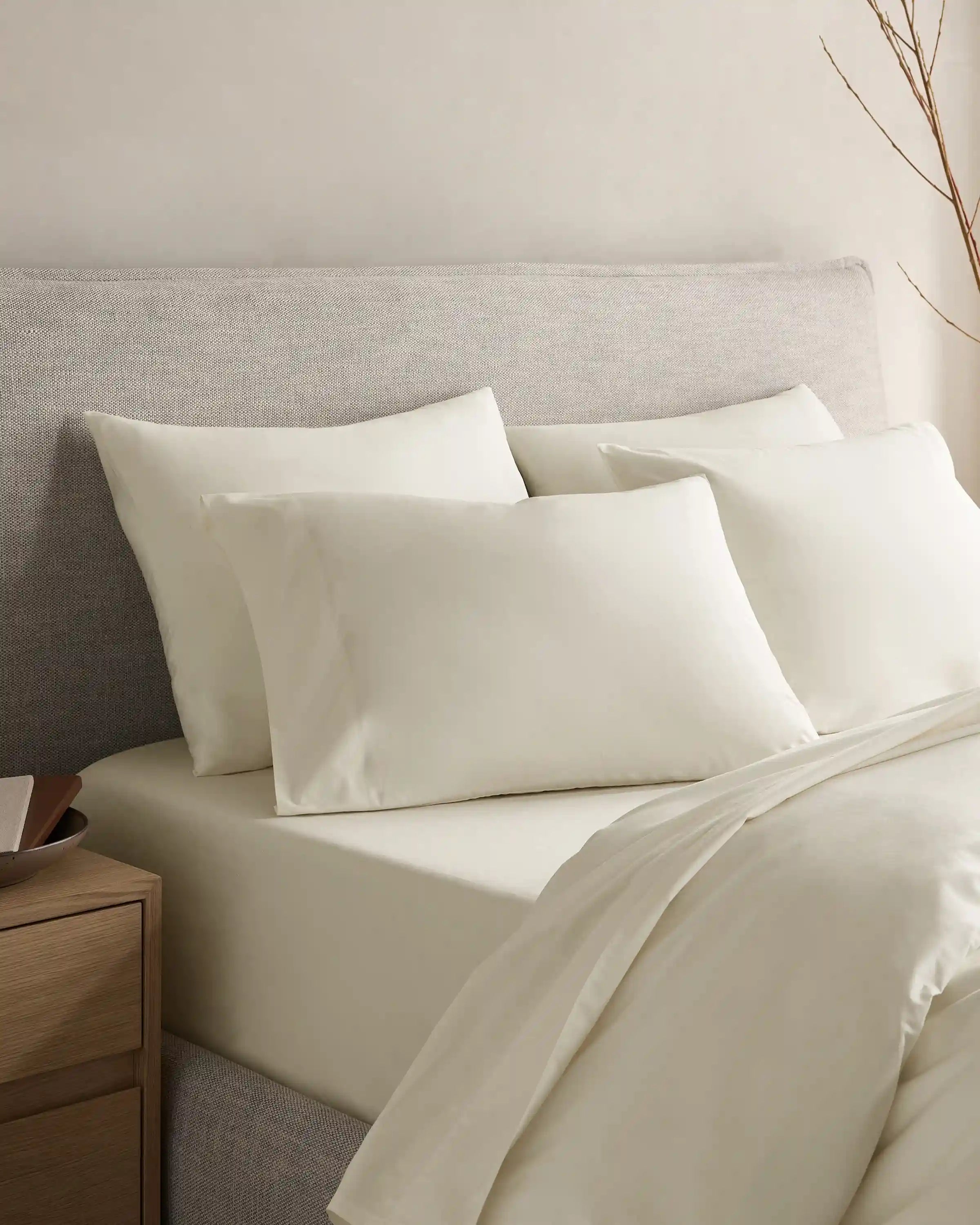 Organic Crisp Percale Sham Set