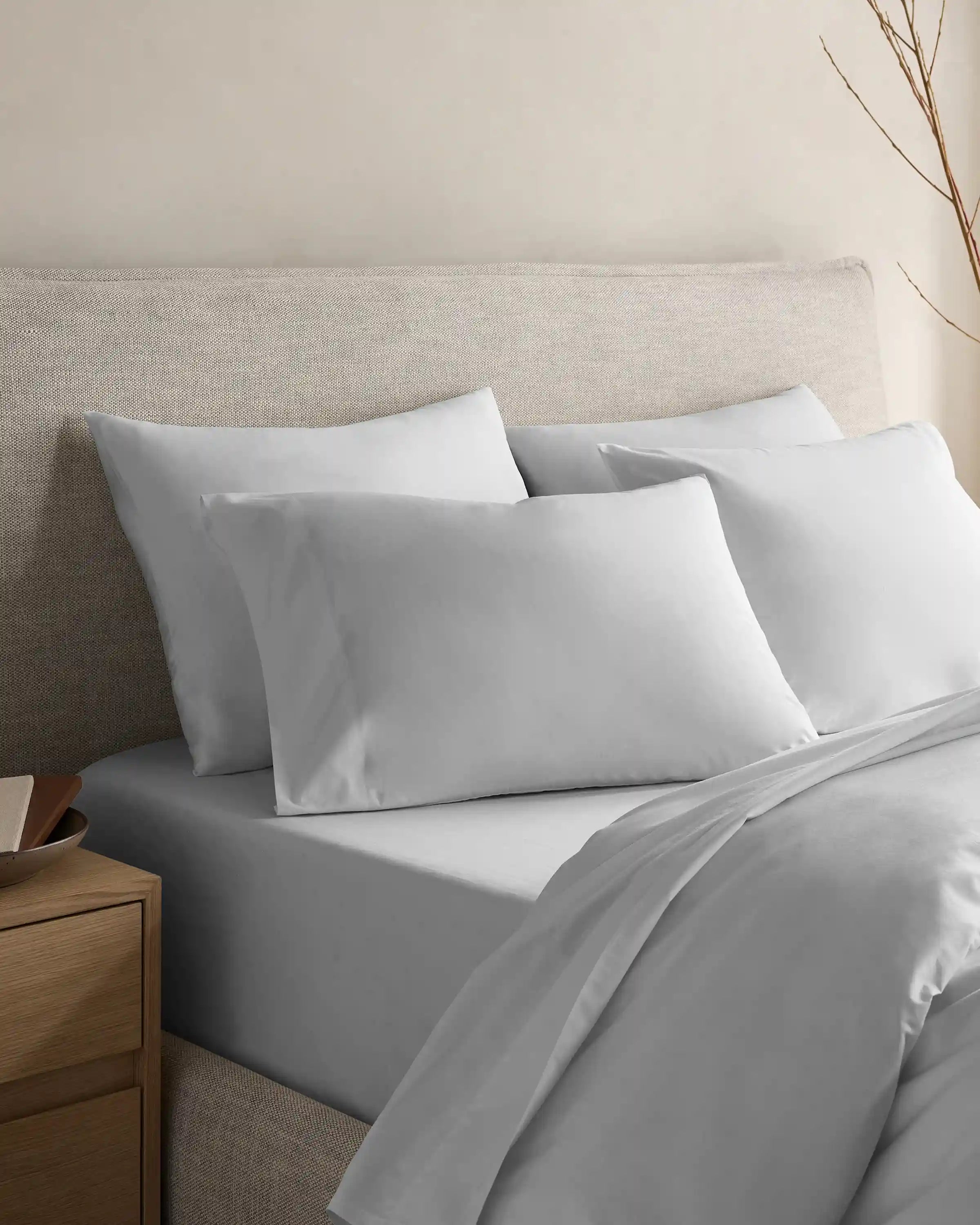 Organic Crisp Percale Duvet Cover Set