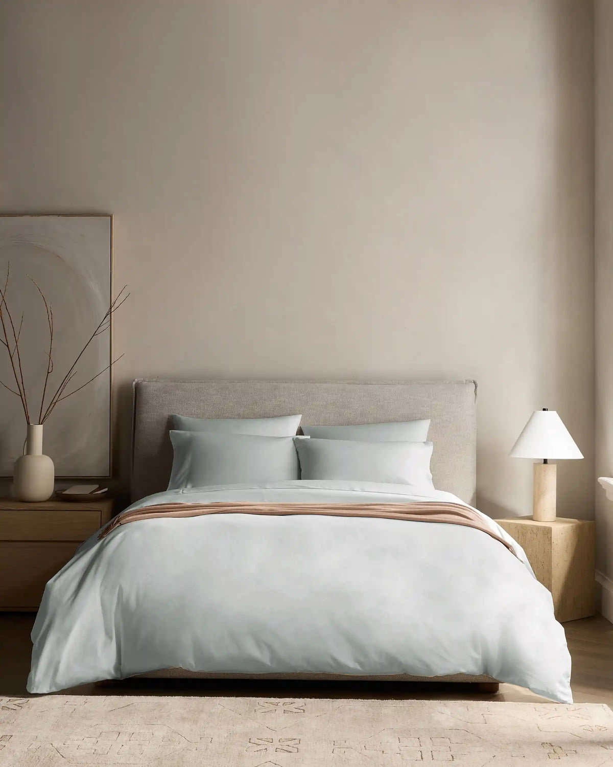 Organic Crisp Percale Duvet Cover Set