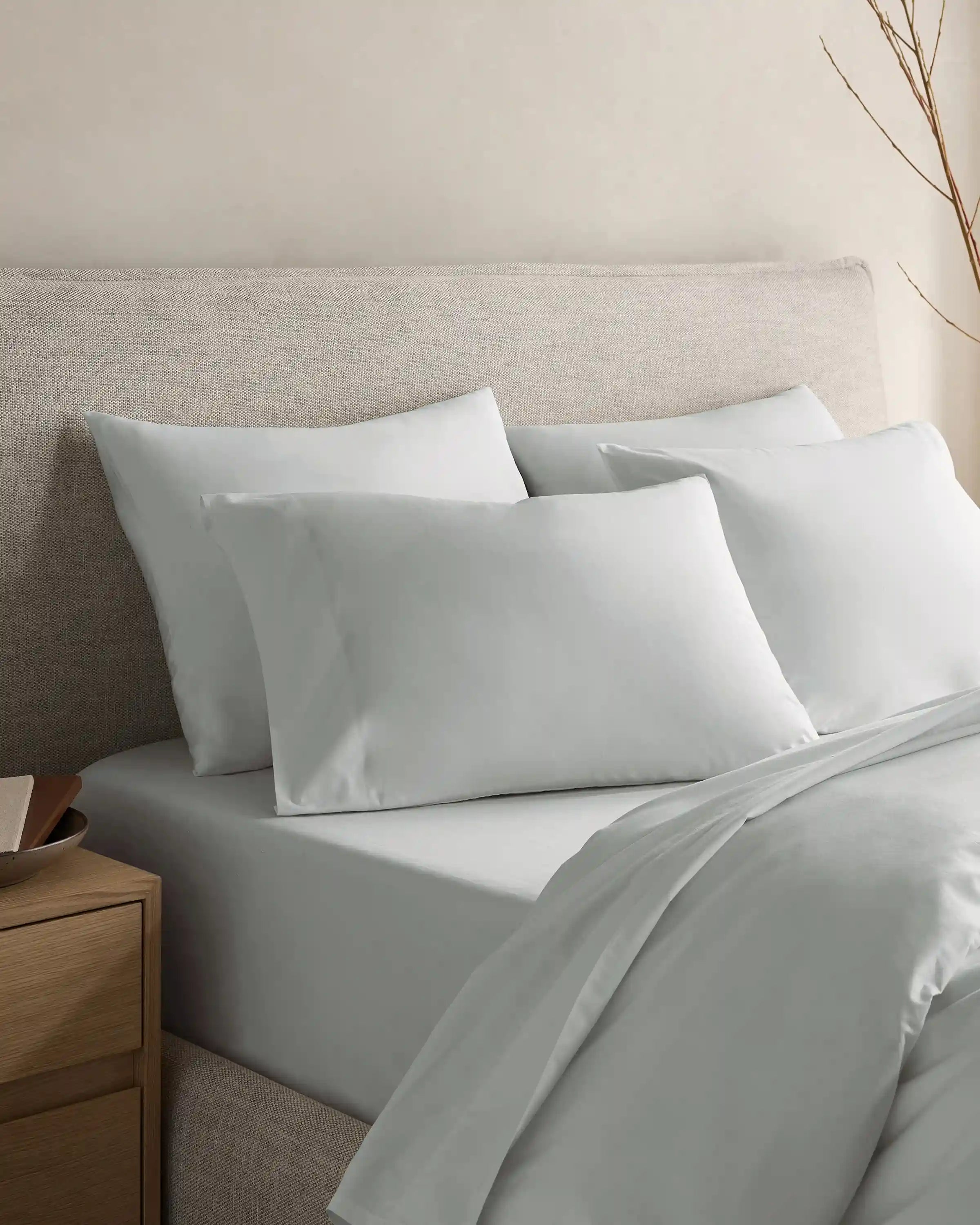 Organic Crisp Percale Sham Set
