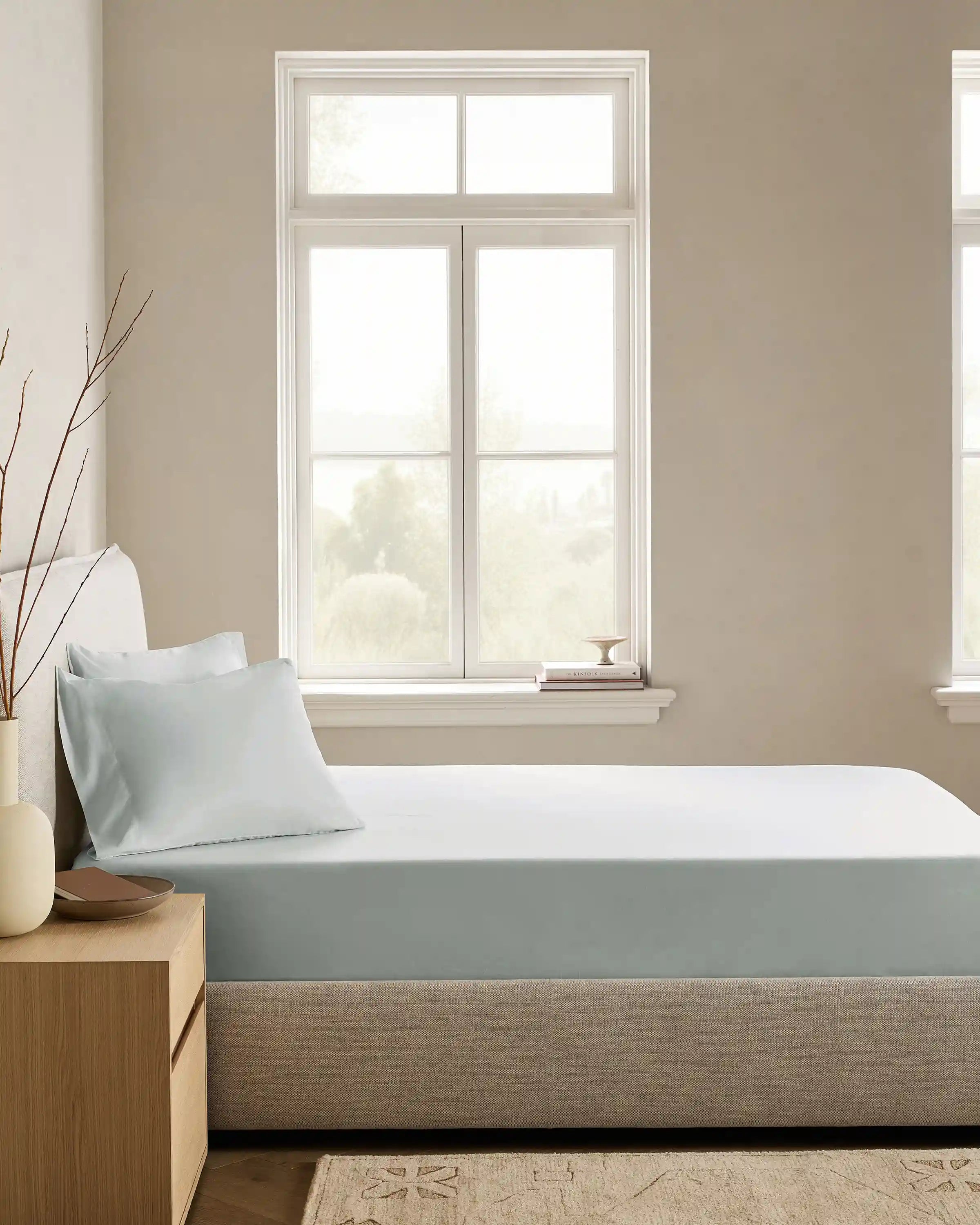 Organic Crisp Percale Fitted Sheet Set