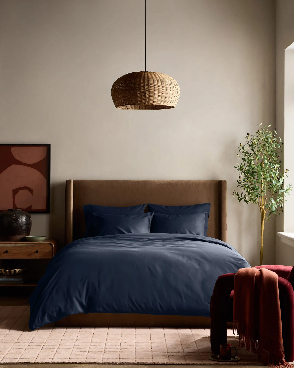 Organic Crisp Percale Sham Set