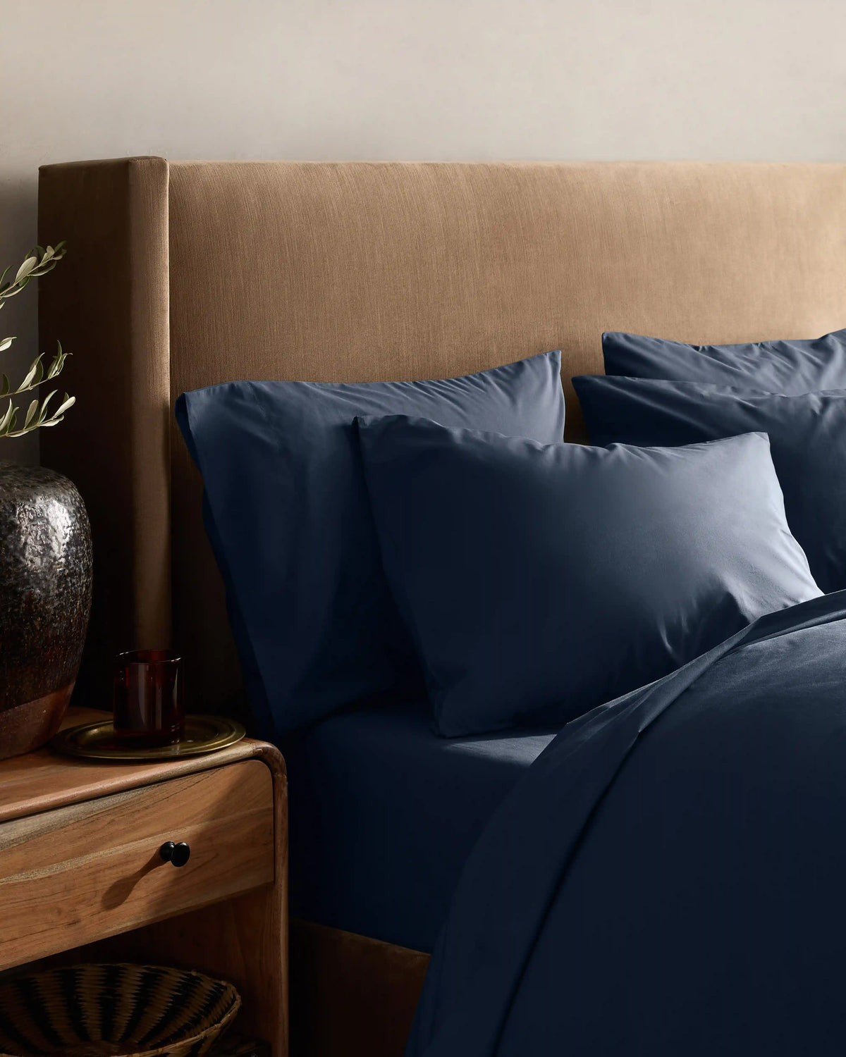 Organic Crisp Percale Duvet Cover Set