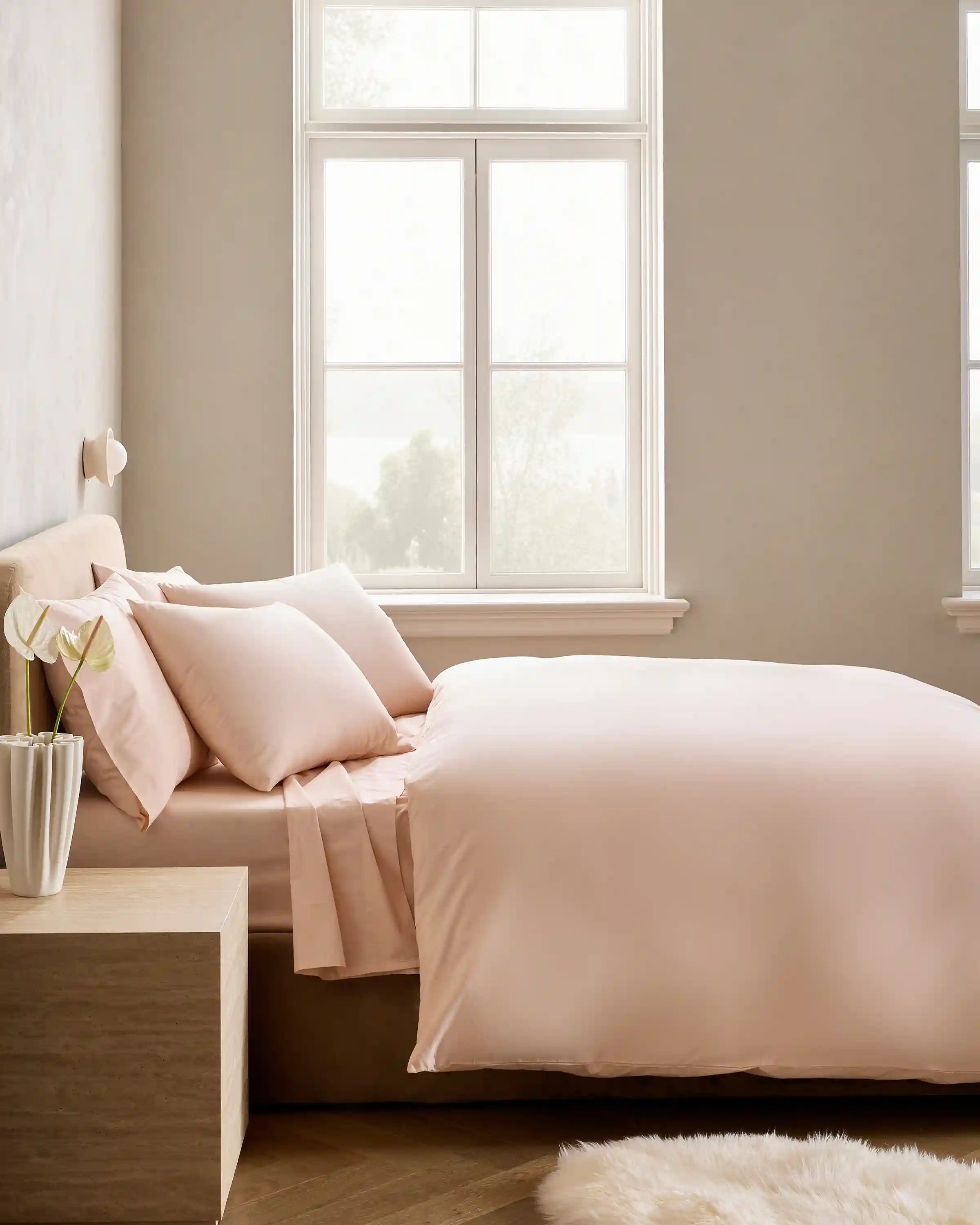 Organic Crisp Percale Duvet Cover Set