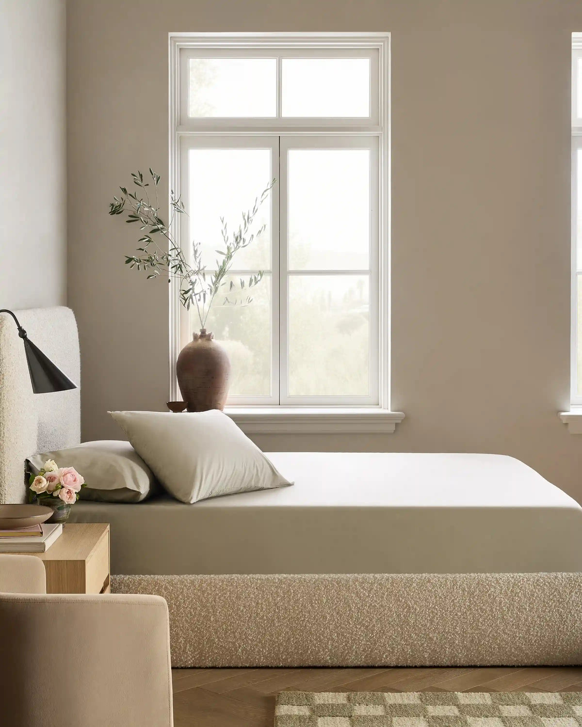 Organic Crisp Percale Fitted Sheet Set