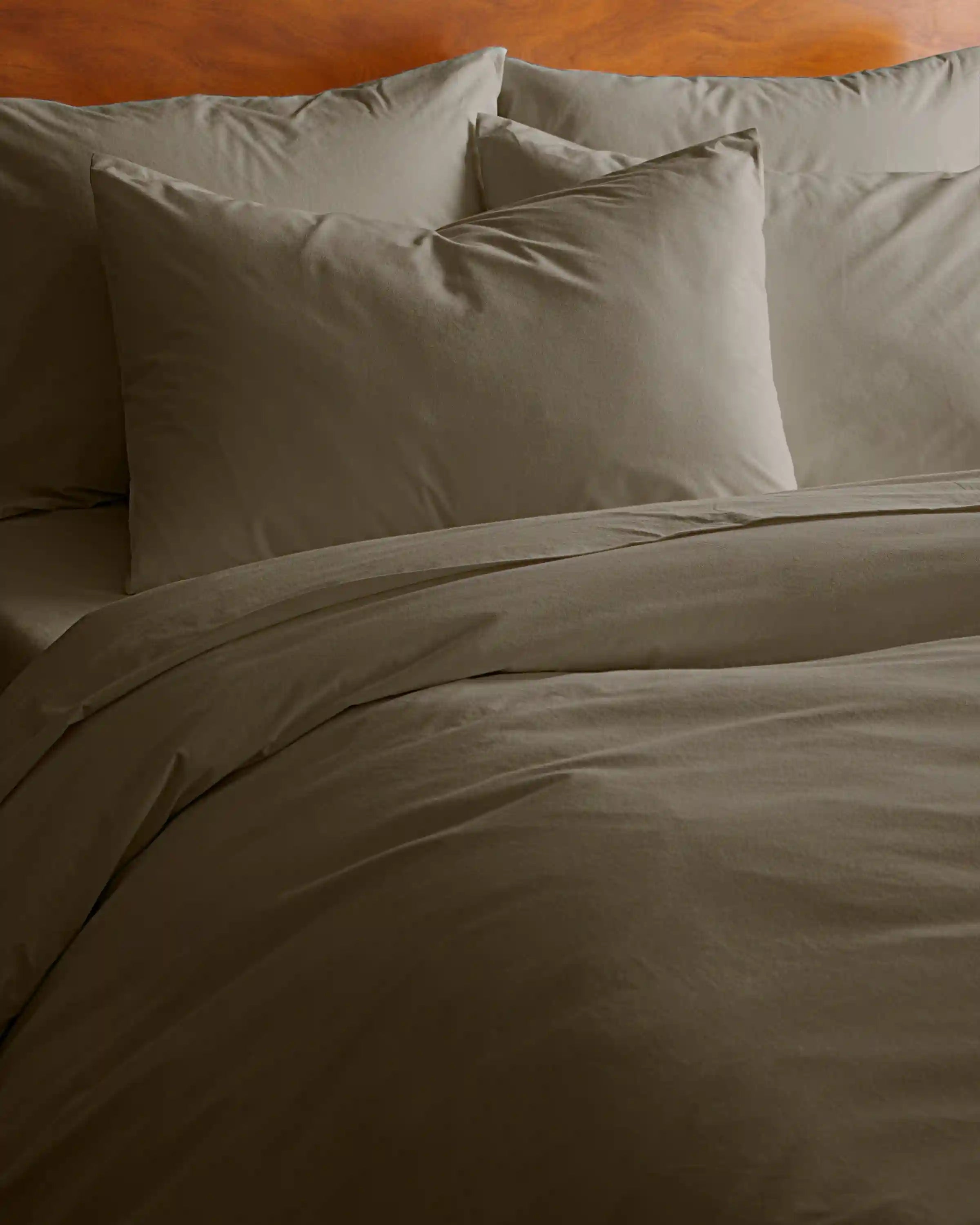 Organic Brushed Cotton Sham Set